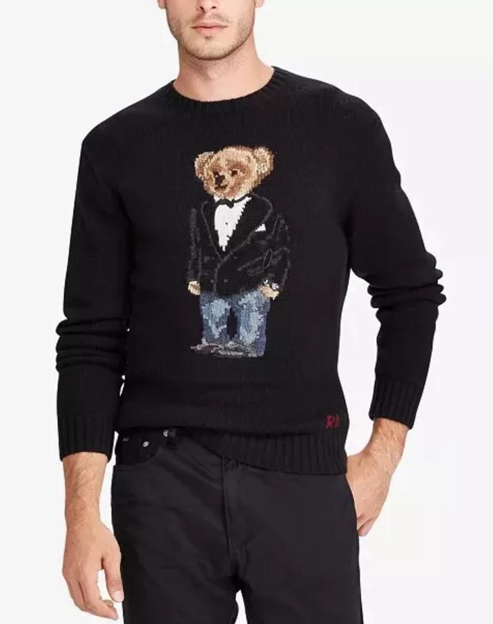 Polo Ralph Lauren Polo Ralph Lauren Wool/Cashmere Tuxedo Bear Sweater XXL Size US XXL / EU 58 / 5 - 1 Thumbnail