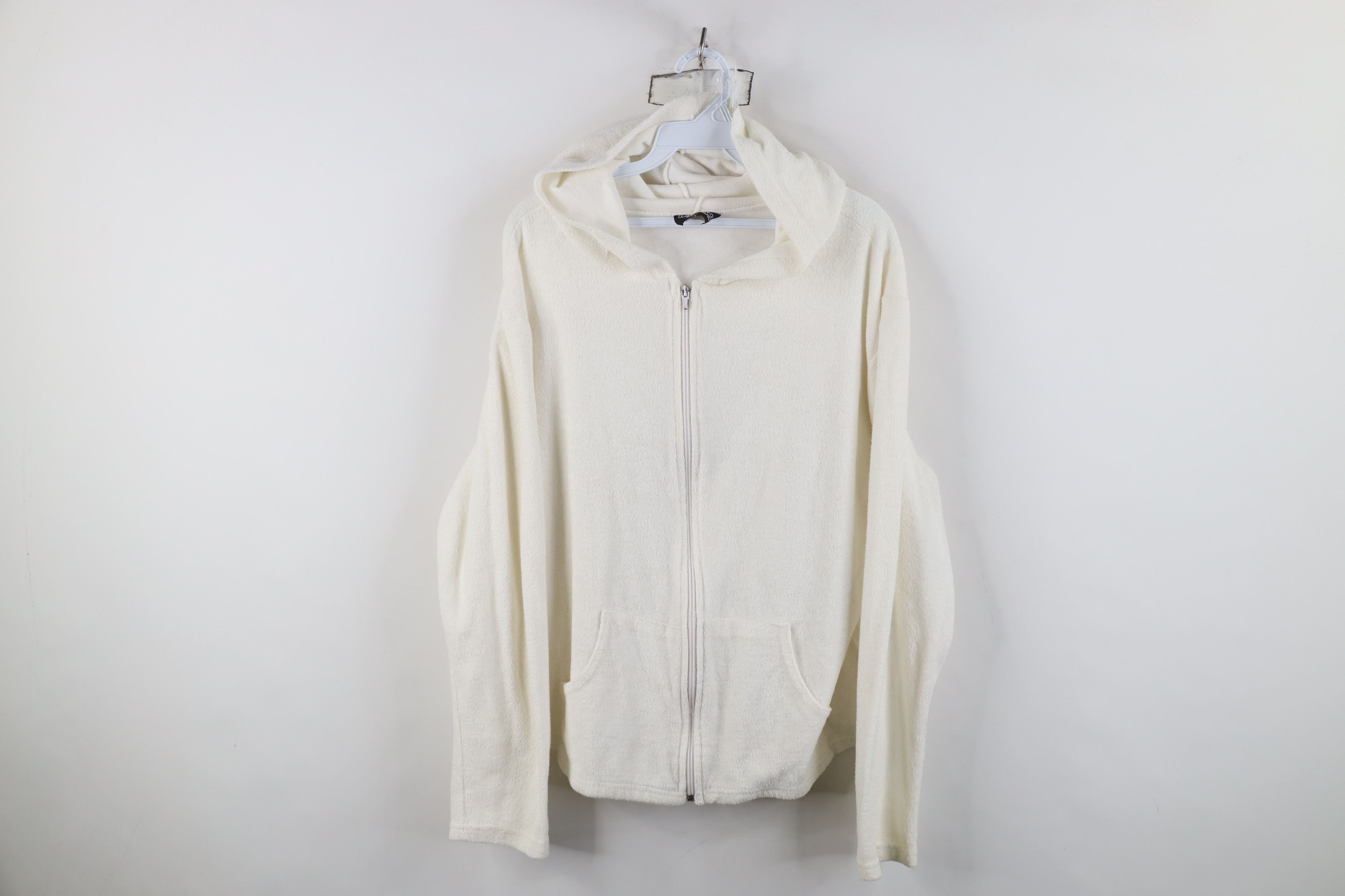 Vintage Vintage 90s Y2K Streetwear Cloth Full Zip Hoodie Cropped Size XL / US 12-14 / IT 48-50 - 1 Thumbnail