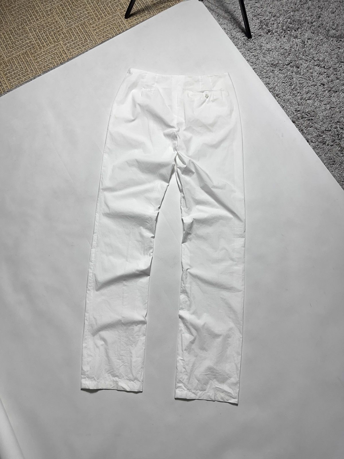 Jil Sander Jil Sander Snow White Cotton Chino Trousers Size 25" / US 0 / IT 36 - 2 Thumbnail