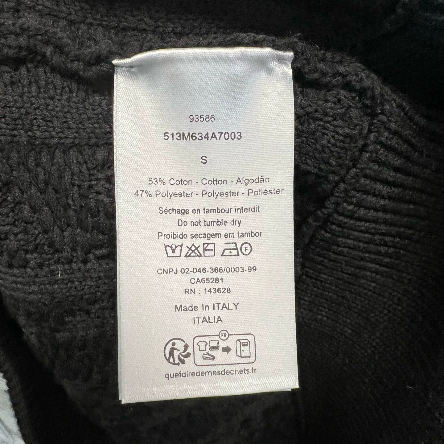 Dior DIOR 25ss Essentials all-over Jacquard Logo Knit Sweater S Size US S / EU 44-46 / 1 - 4 Thumbnail