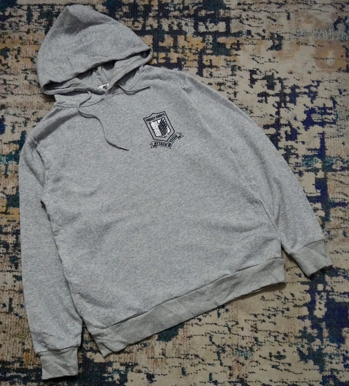 Japanese Brand Attack on titan survey corps japan anime hoodie size XL Size US XL / EU 56 / 4 - 2 Thumbnail