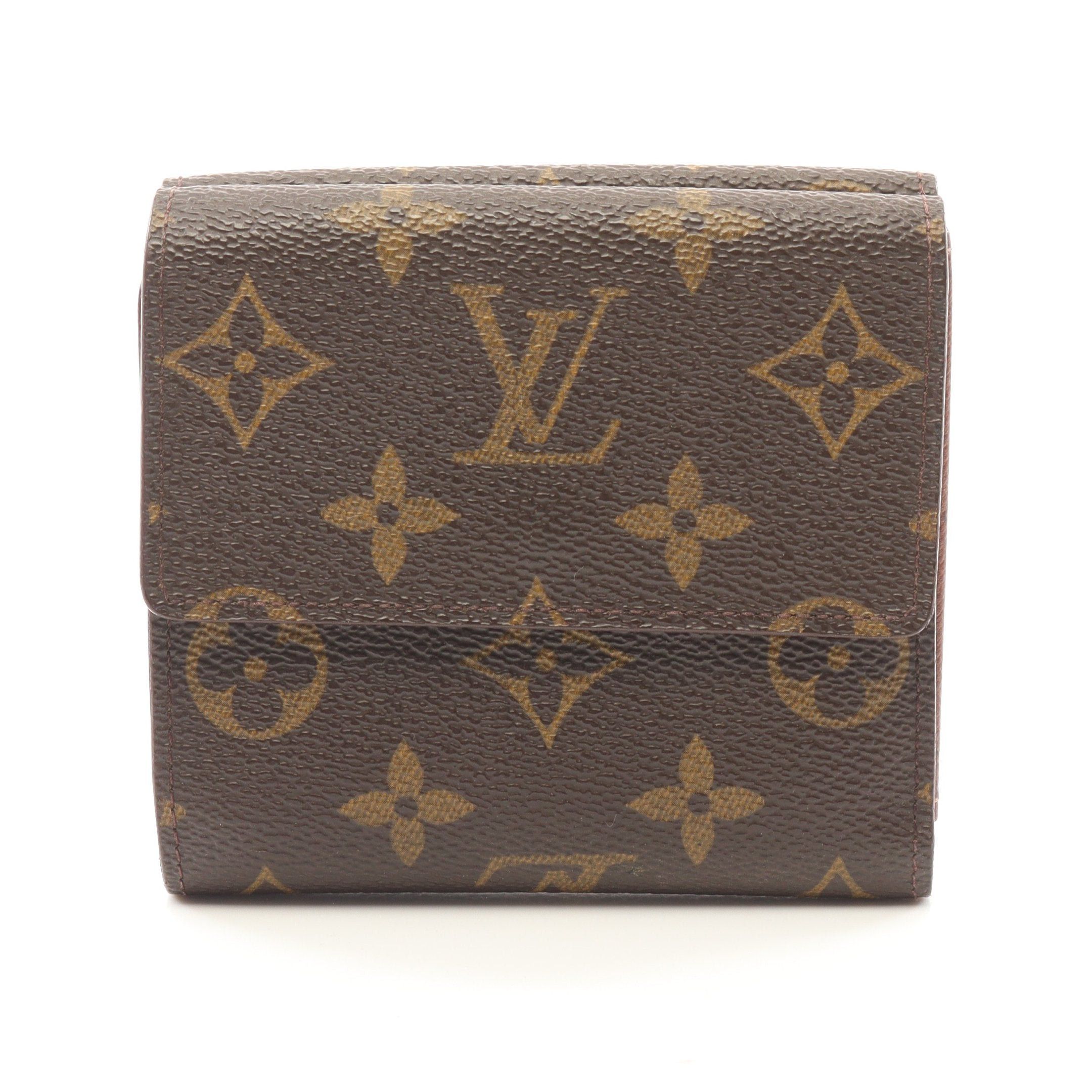 Louis Vuitton Louis Vuitton Porto Monnaie Bie Cult Credit Monogram Trifold Wallet Double Hook Leather Brown Size ONE SIZE - 1 Thumbnail