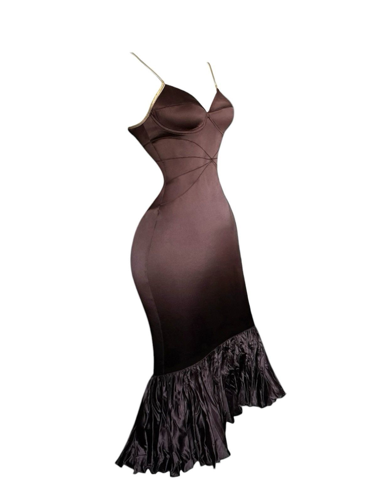 Roberto Cavalli Runway Roberto Cavalli fitted draped evening dress Size S / US 4 / IT 40 - 2 Thumbnail