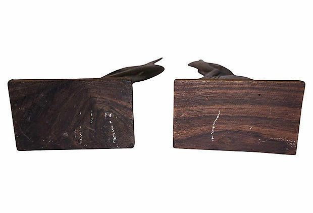Designer Water Buffalo Horn Crane Statues Set/2 Size ONE SIZE - 5 Thumbnail