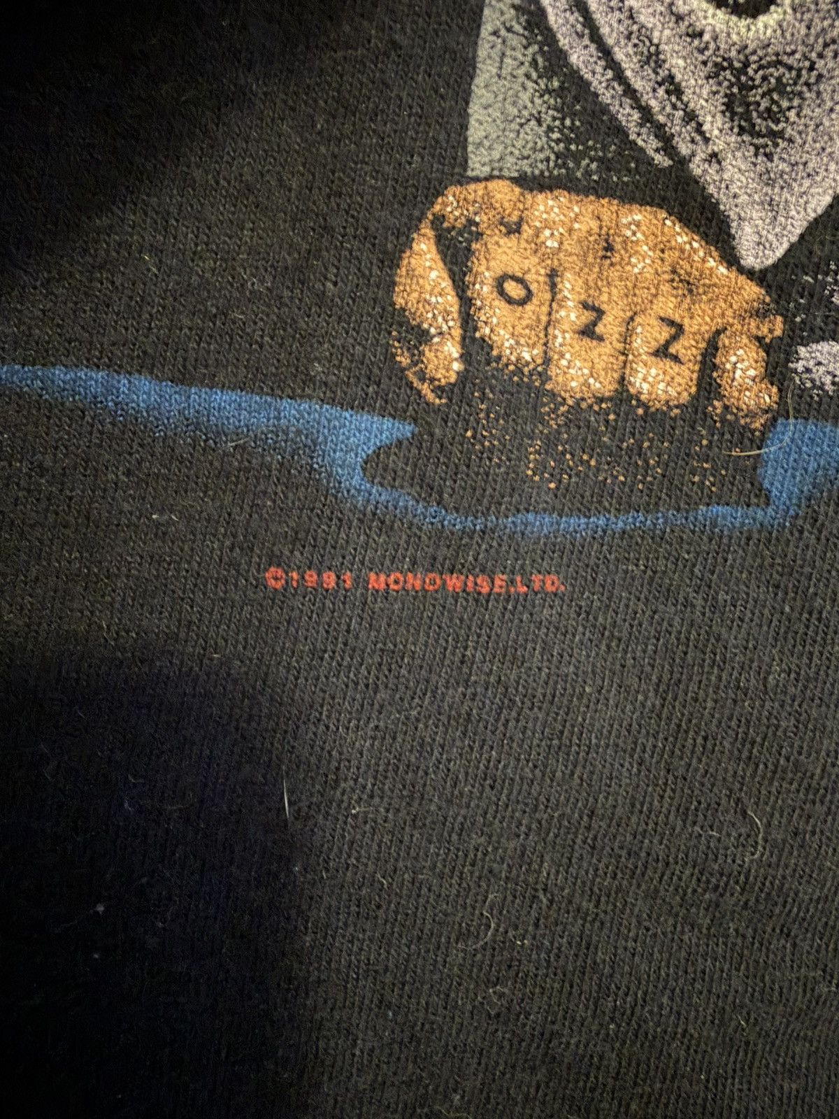 Band Tees Rare Vintage 1991 Ozzy Osborne Blizzard of Ozz t-shirt Size US XL / EU 56 / 4 - 2 Thumbnail