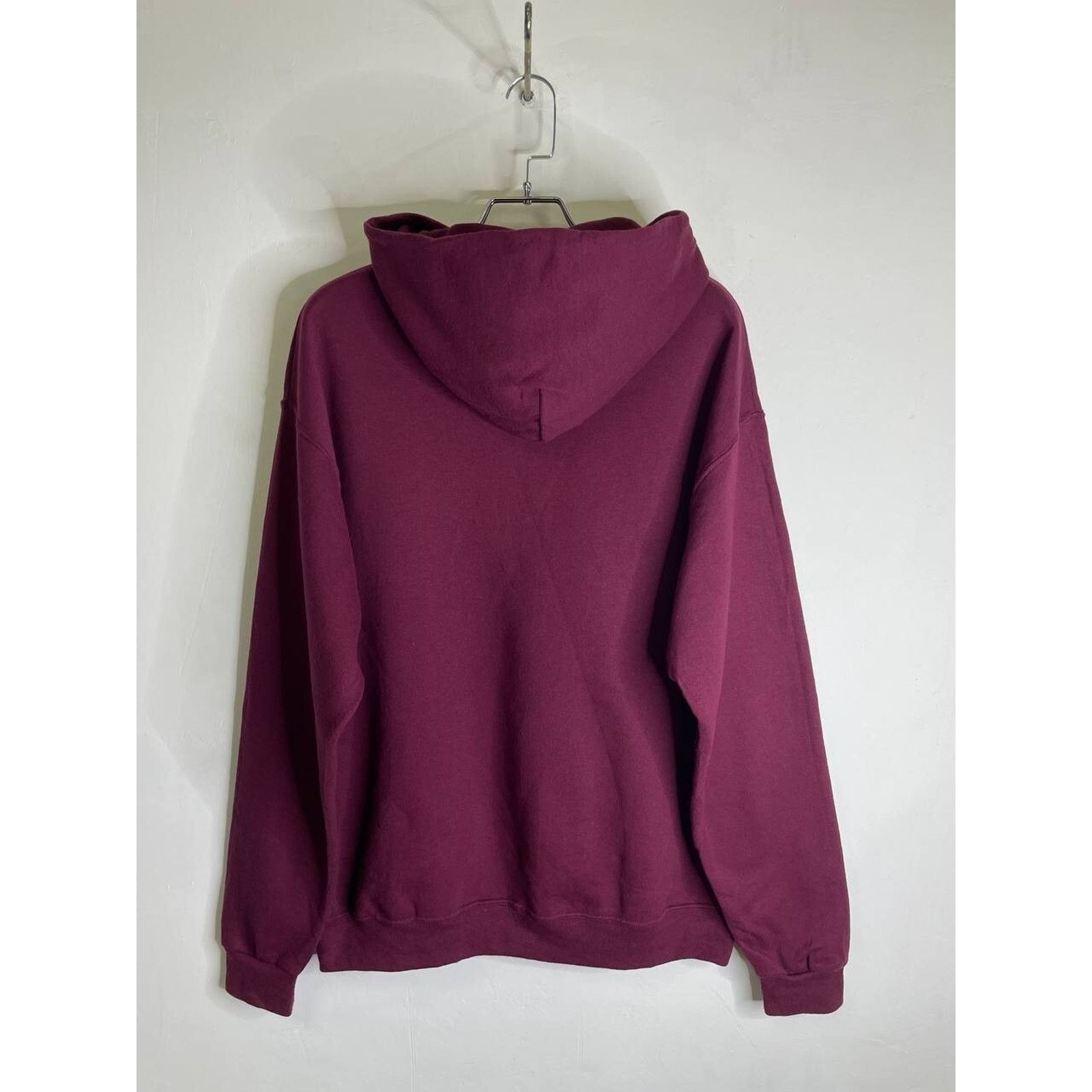 Jerzees Vintage Metrolina Maroon Hoodie L USA College Style Pullover Size US L / EU 52-54 / 3 - 7 Thumbnail