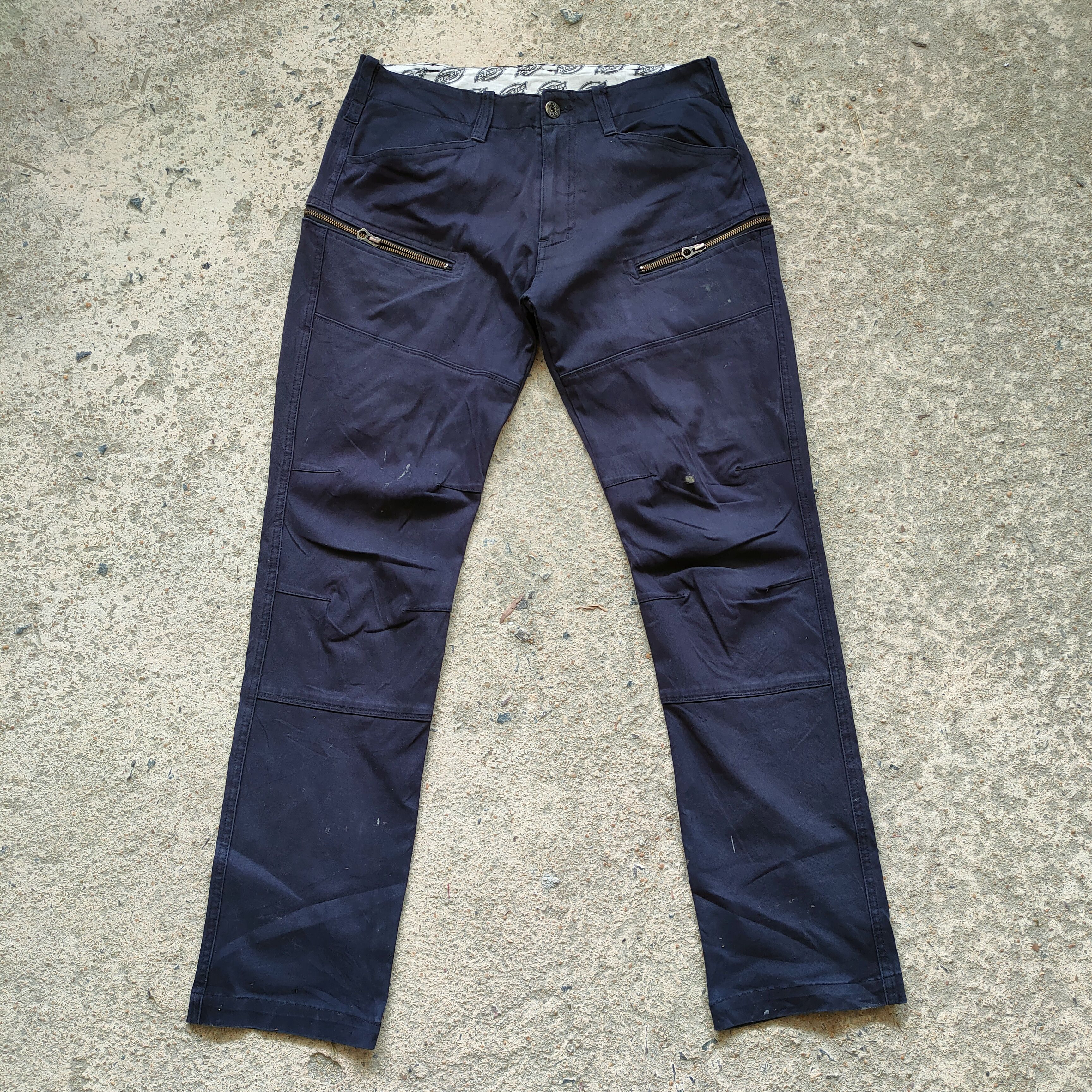 Dickies × Vintage DICKIES DARK BLUE CARGO PANTS Size US 33 - 1 Thumbnail