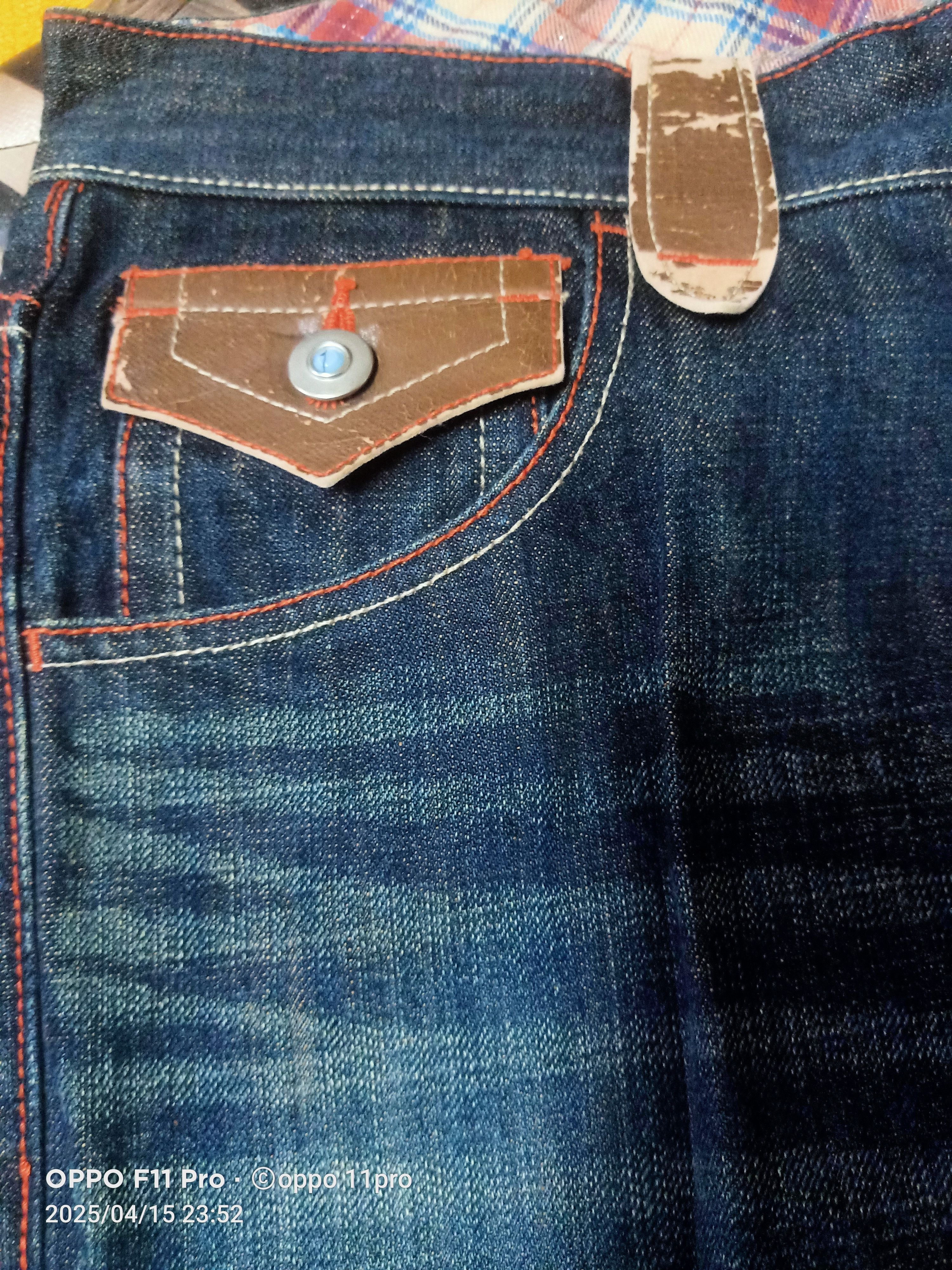 If Six Was Nine × Le Grande Bleu (L.G.B.) Wild Khakis Flare Denim Loose Rise Size US 31 - 13 Thumbnail