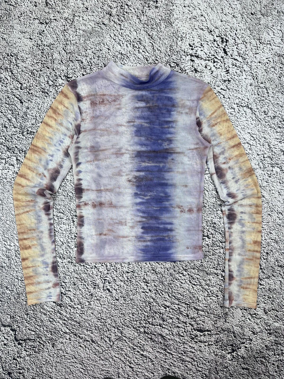 Japanese Brand Vintage Mesh Tye Die Abstract AOP Top Size M / US 6-8 / IT 42-44 - 1 Thumbnail