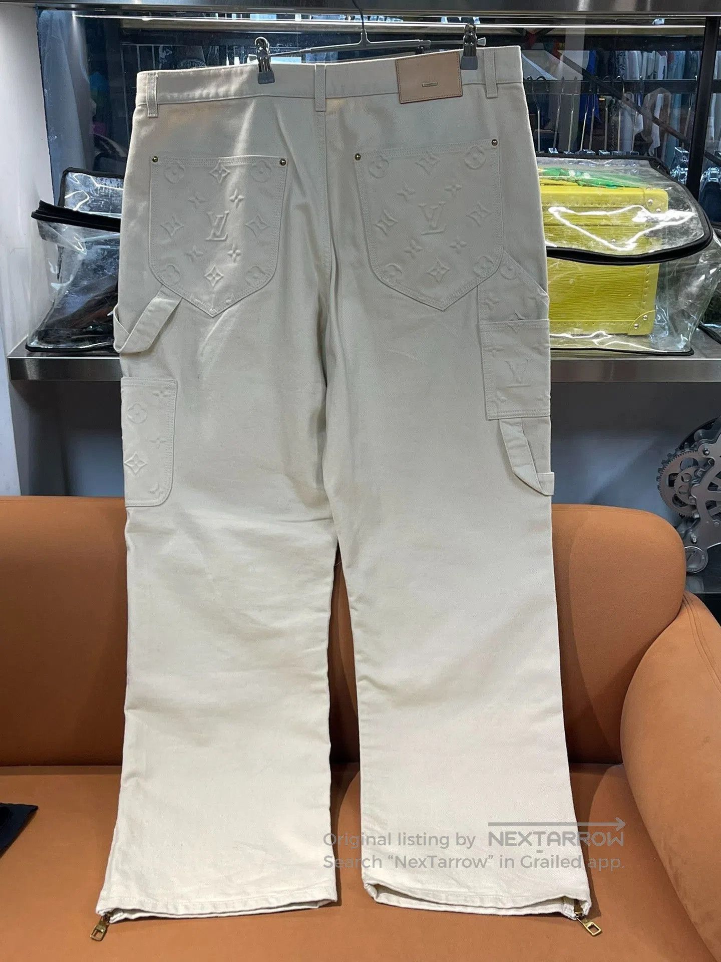 Louis Vuitton LV Monogram Workwear Denim Carpenter Pants. Size US 40 / EU 56 - 2 Thumbnail