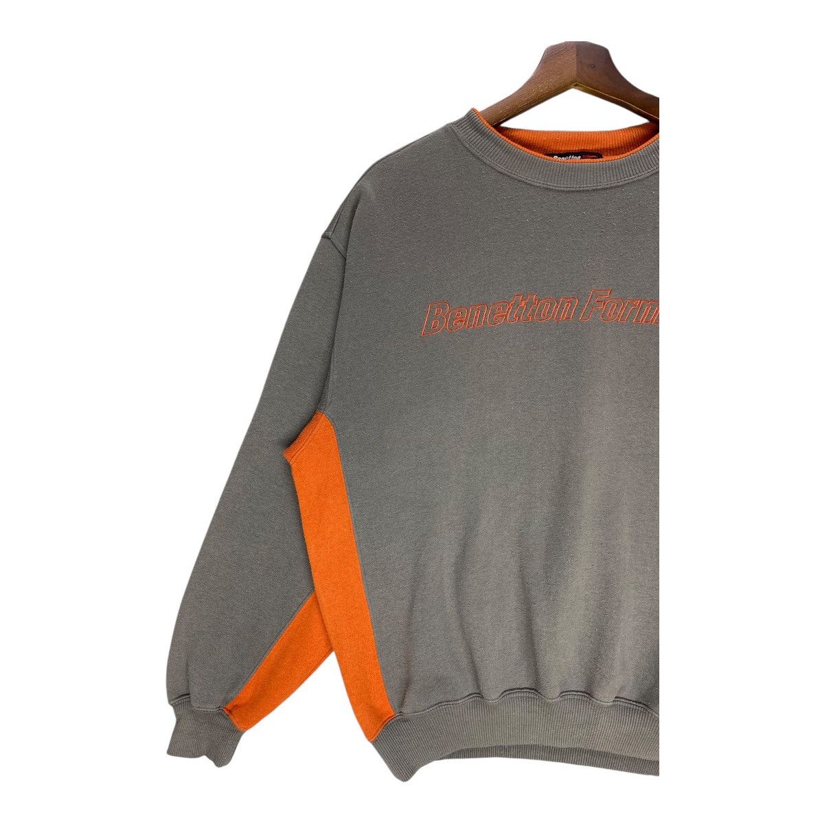 Benetton Vintage Benetton Formula 1 Racing Team Sweatshirt Spellout Size US L / EU 52-54 / 3 - 3 Thumbnail