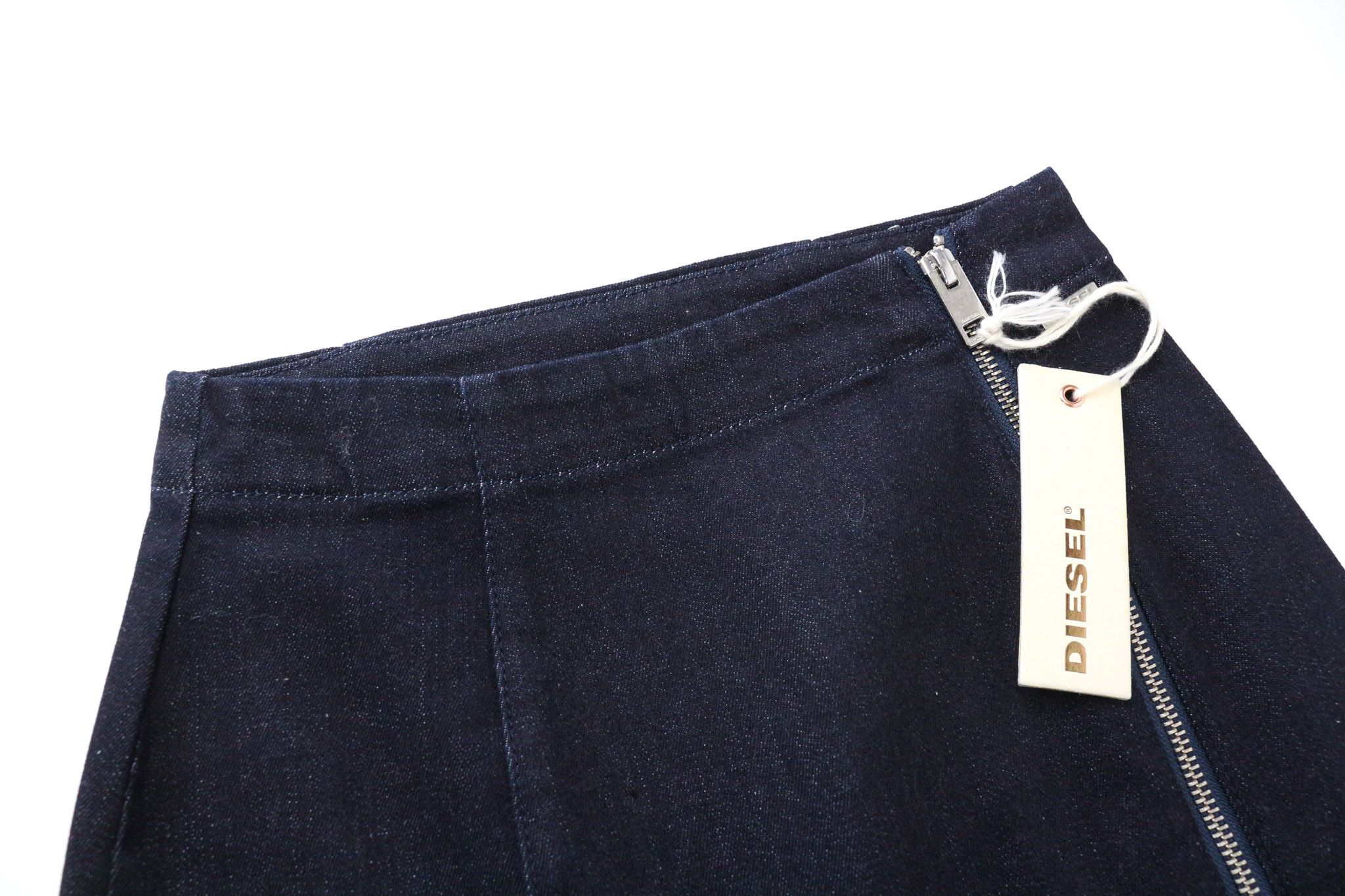 Diesel DE-TRAX GONNA 0EALB W23 Dark Blue Pencil Zipped Skirt 74573 Size 23" - 4 Thumbnail