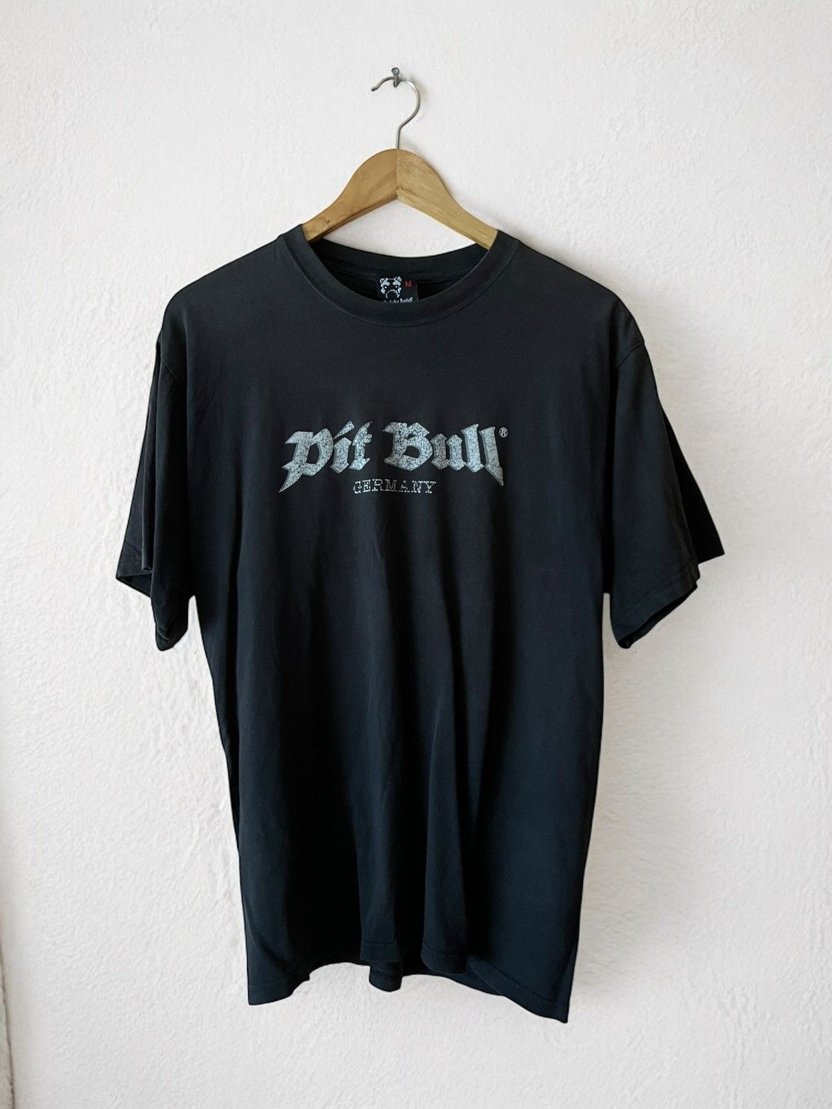 Band Tees × Vintage PIT BULL GERMANY “BRASS KNUCKLES” HOOLIGAN VINTAGE 90s TEE Size US M / EU 48-50 / 2 - 2 Thumbnail