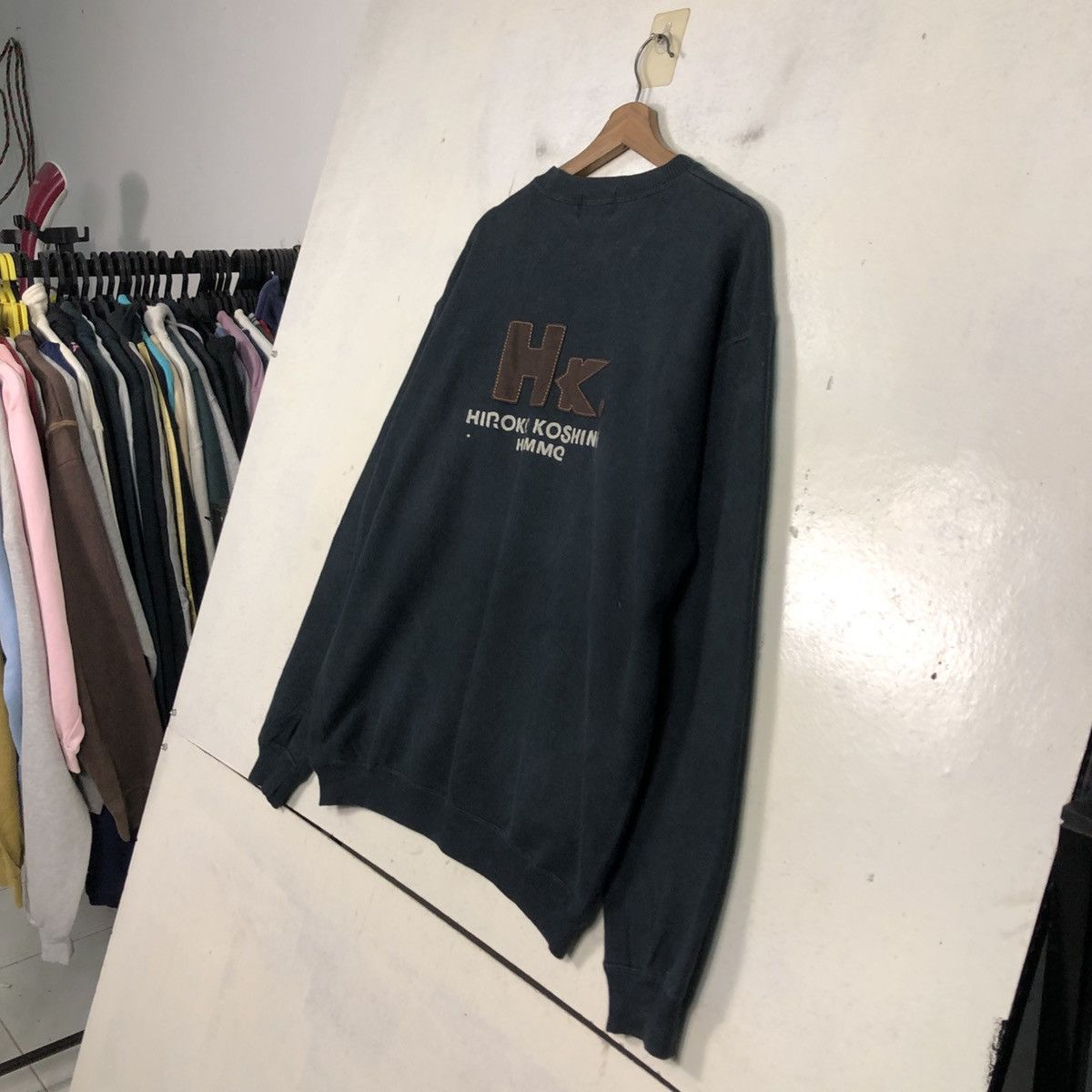 Hiroko Koshino Homme 📌Vintage Sweatshirt Hiroko Koshino Homme Big Logo Spell Out Size US L / EU 52-54 / 3 - 12 Thumbnail