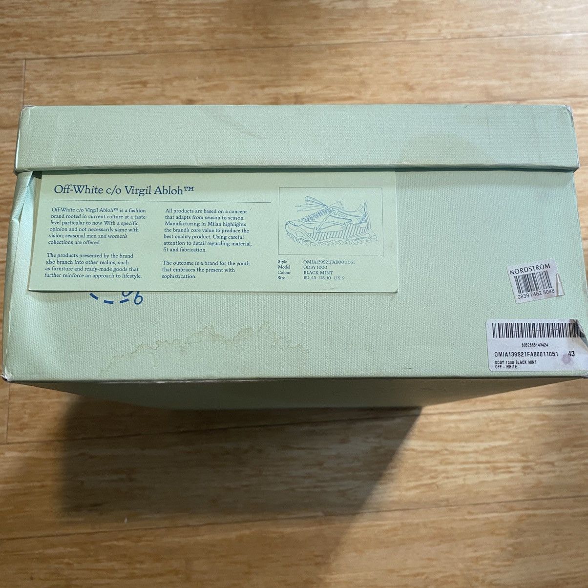 Off-White Off-White - ODSY-1000 Black/Mint Size US 10 / EU 43 - 6 Thumbnail