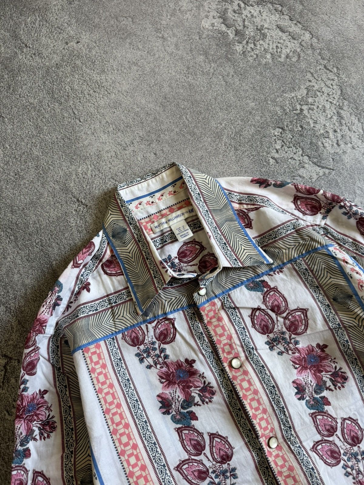 H&M Matthew Williamson for H&M floral shirt button up hawaii Size US S / EU 44-46 / 1 - 4 Thumbnail