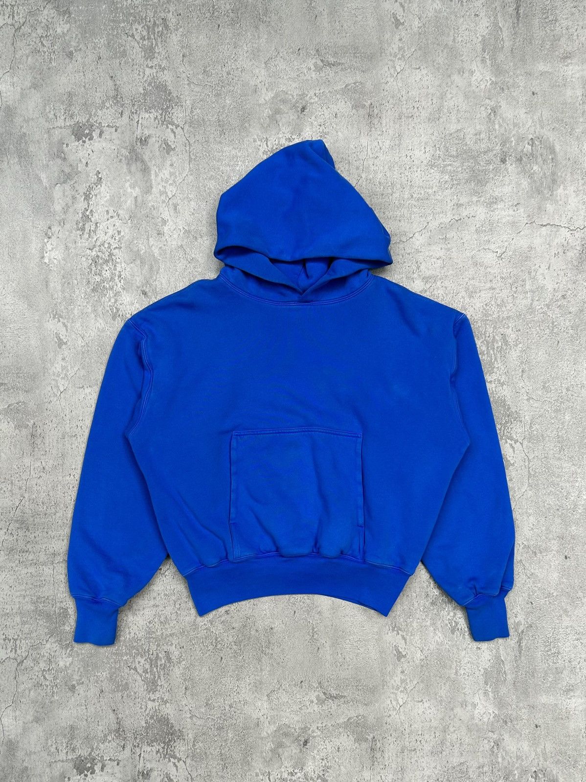 Image of Yzy X Gap Perfect Blank Hoodie in Blue, Men's (Size XS)