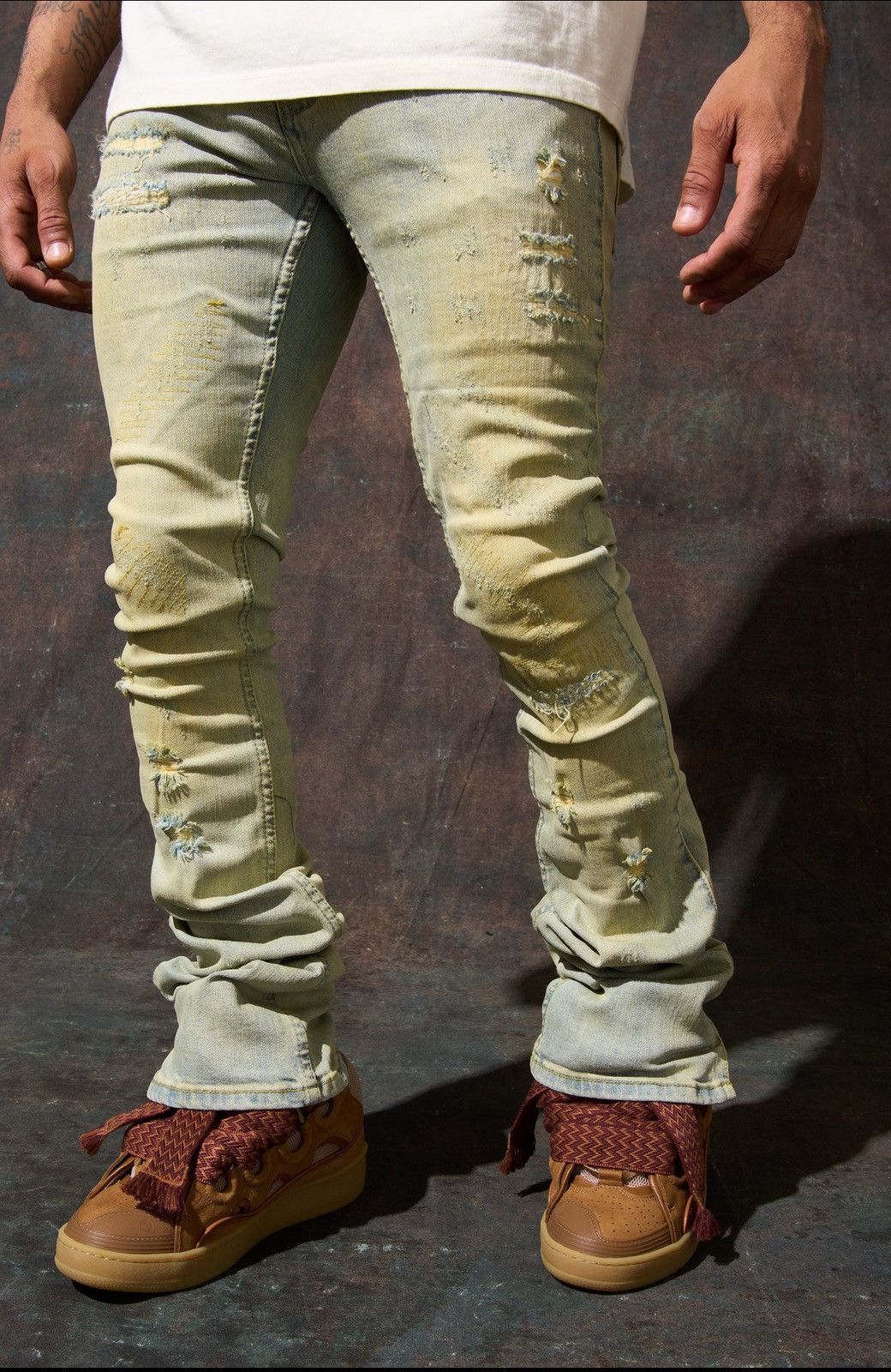 SERENEDE SERENEDE “TIERRA” Stacked Jeans 32 Size US 32 / EU 48 - 4 Thumbnail