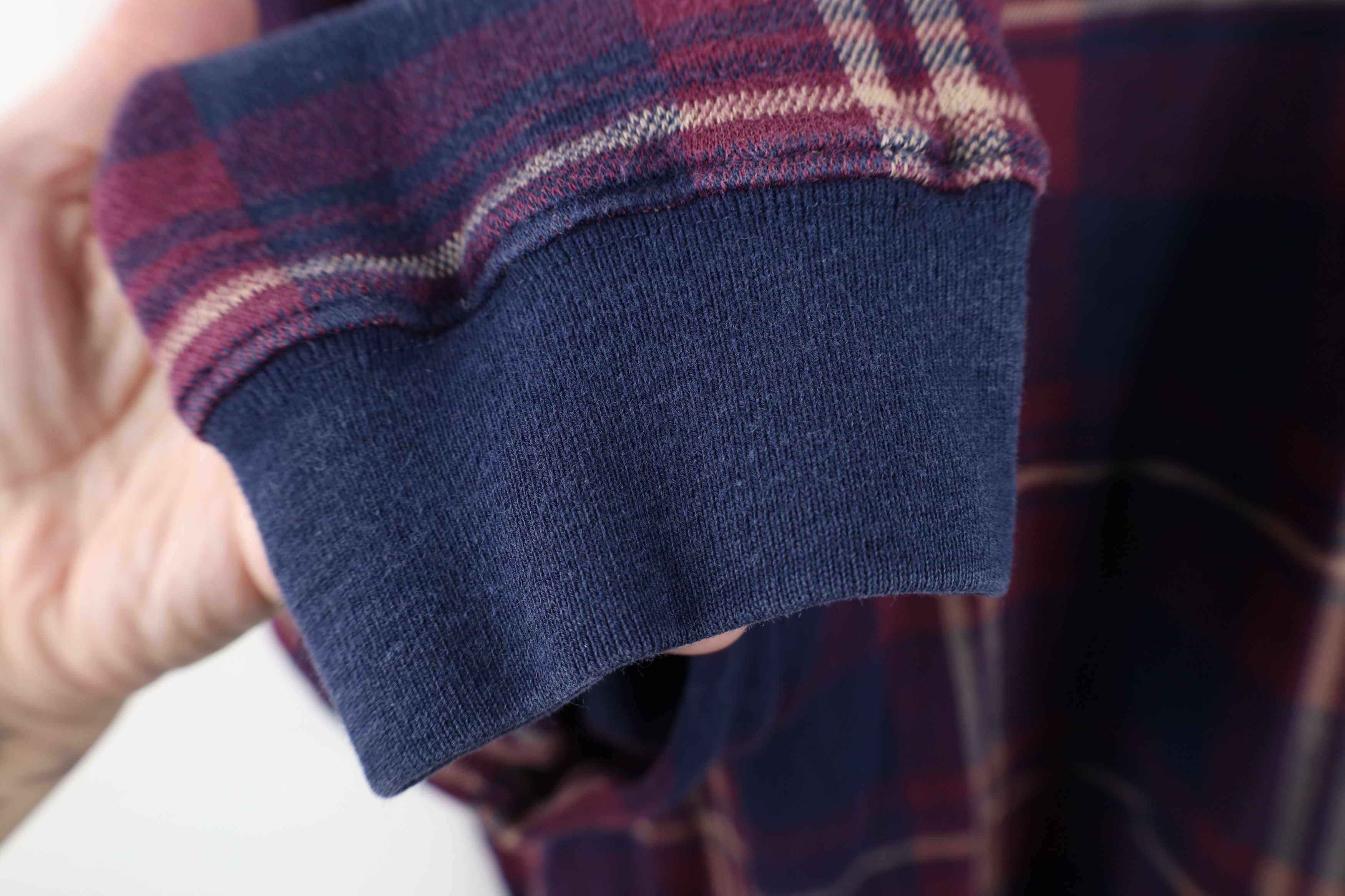 Vintage Vintage 90s Streetwear Collared Long Sleeve Rugby Polo Plaid Size US L / EU 52-54 / 3 - 9 Thumbnail