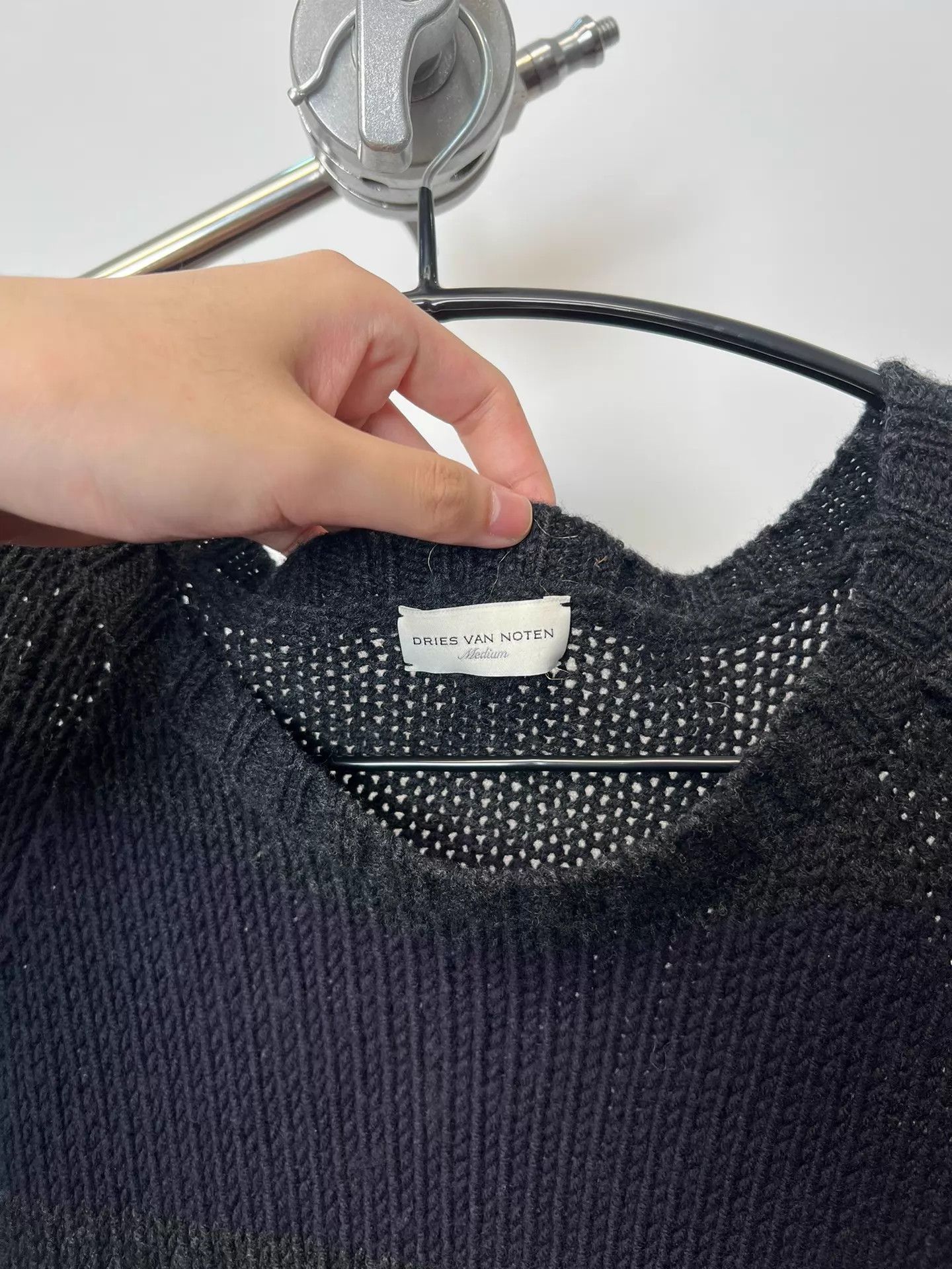 Dries Van Noten Dries Van Noten Striped Wool Knit Drop Shoulder Sweater M Size M / US 6-8 / IT 42-44 - 3 Thumbnail