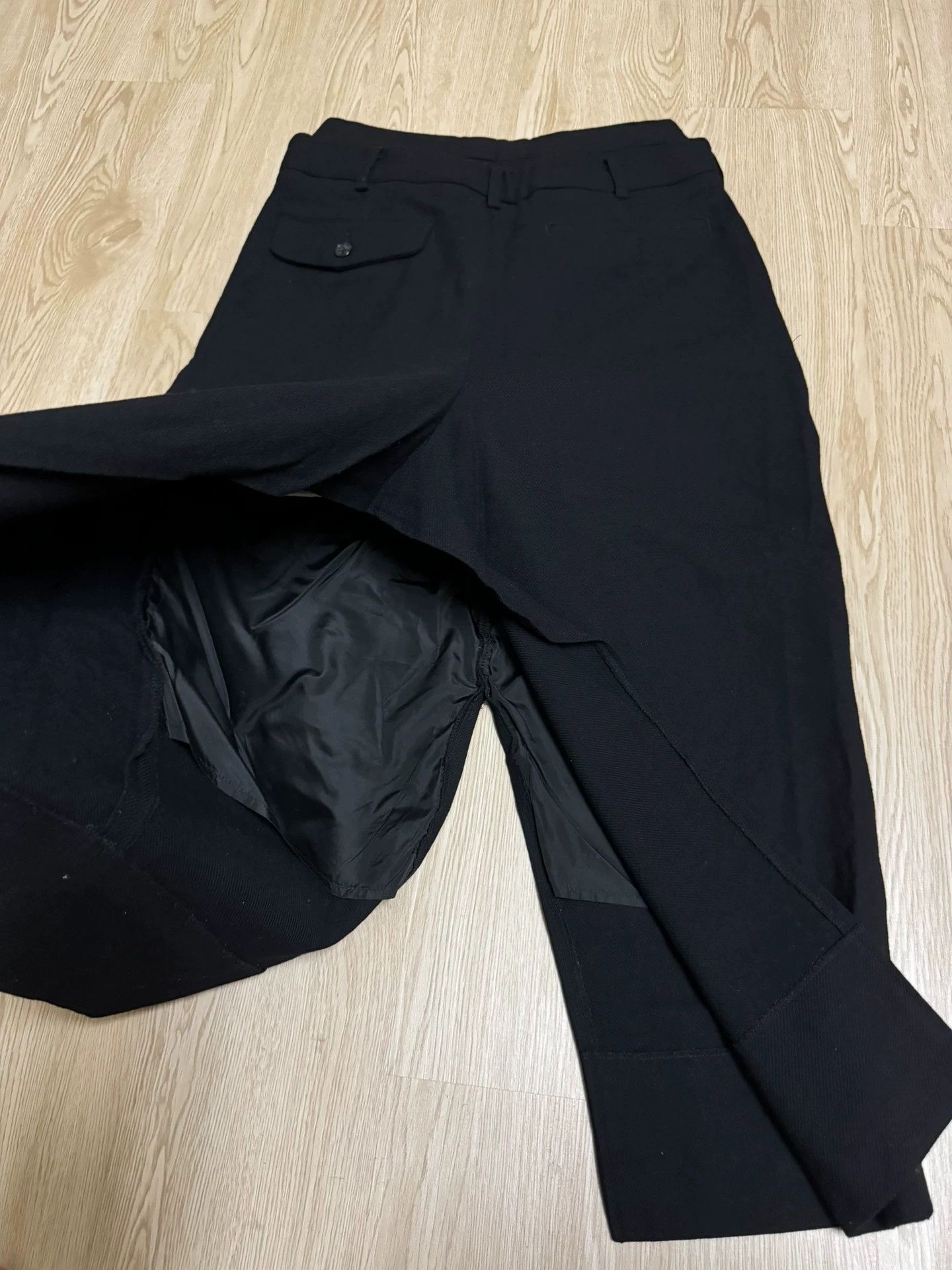 Comme des Garcons Comme des Garçons CDG Double Waist Wool Skirt 4 Size 27" / US 4 / IT 40 - 8 Thumbnail