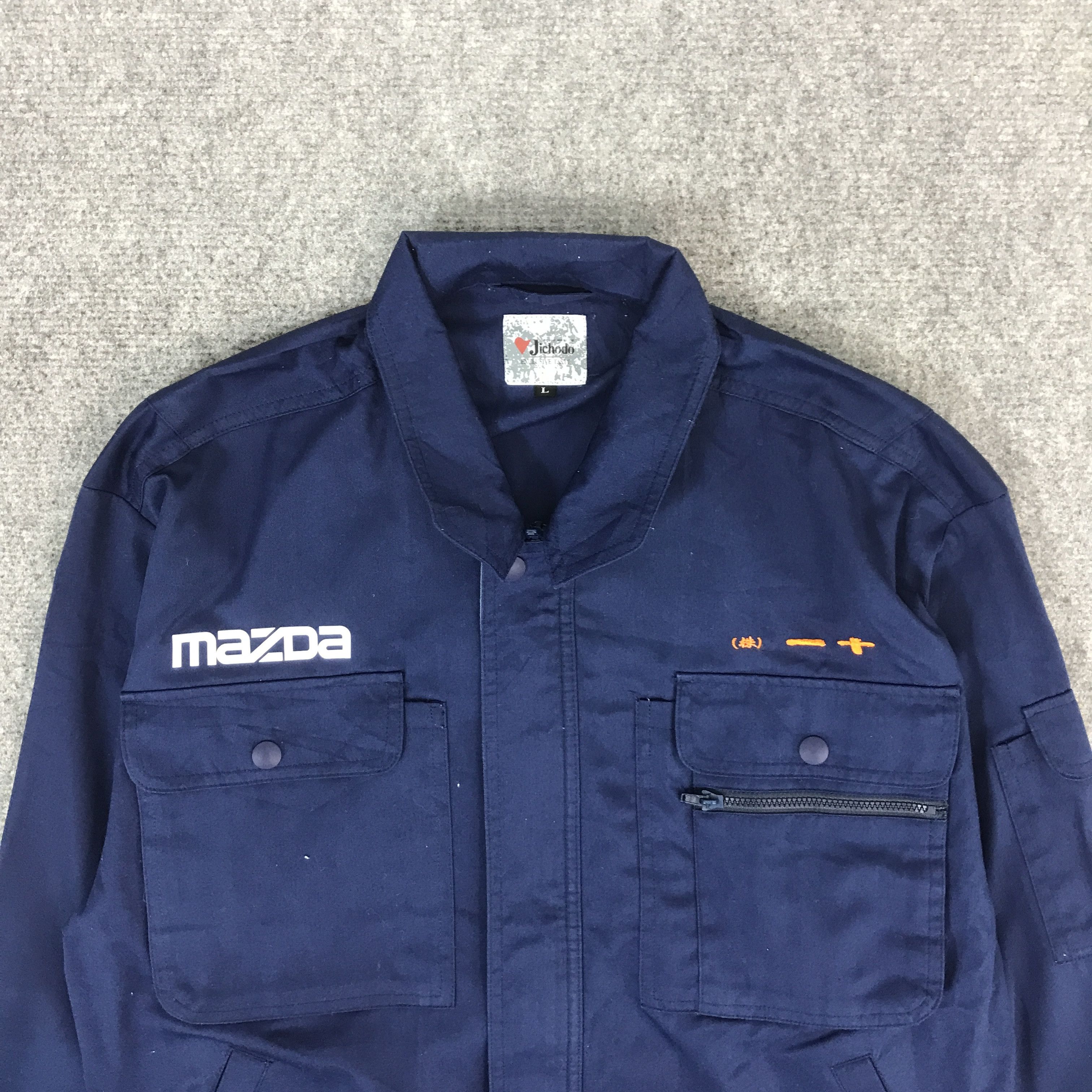 Japanese Brand MAZDA RACING TEAM BLUE UNIFORM CUSTOM JACKET K70B7 Size US L / EU 52-54 / 3 - 3 Thumbnail