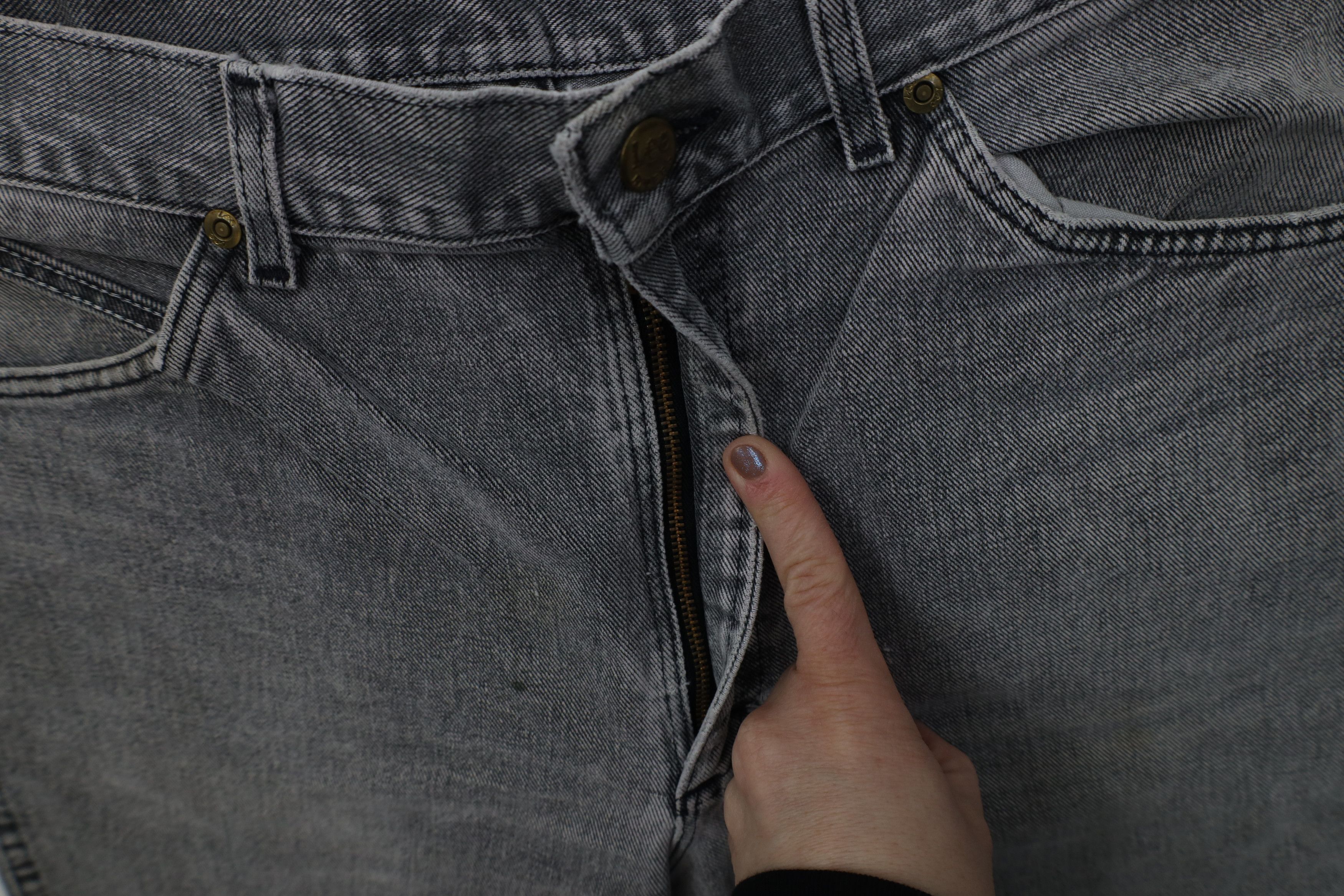Lee Vintage 90s Lee Straight Leg Denim Jeans Gray Cotton USA Size US 34 / EU 50 - 9 Thumbnail
