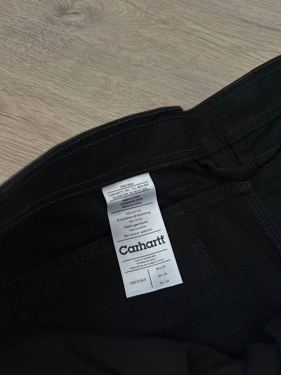 Carhartt × Carhartt Wip × Vintage Vintage Carhartt Double Front Work Black Pocket Pants Size US 34 / EU 50 - 11 Thumbnail