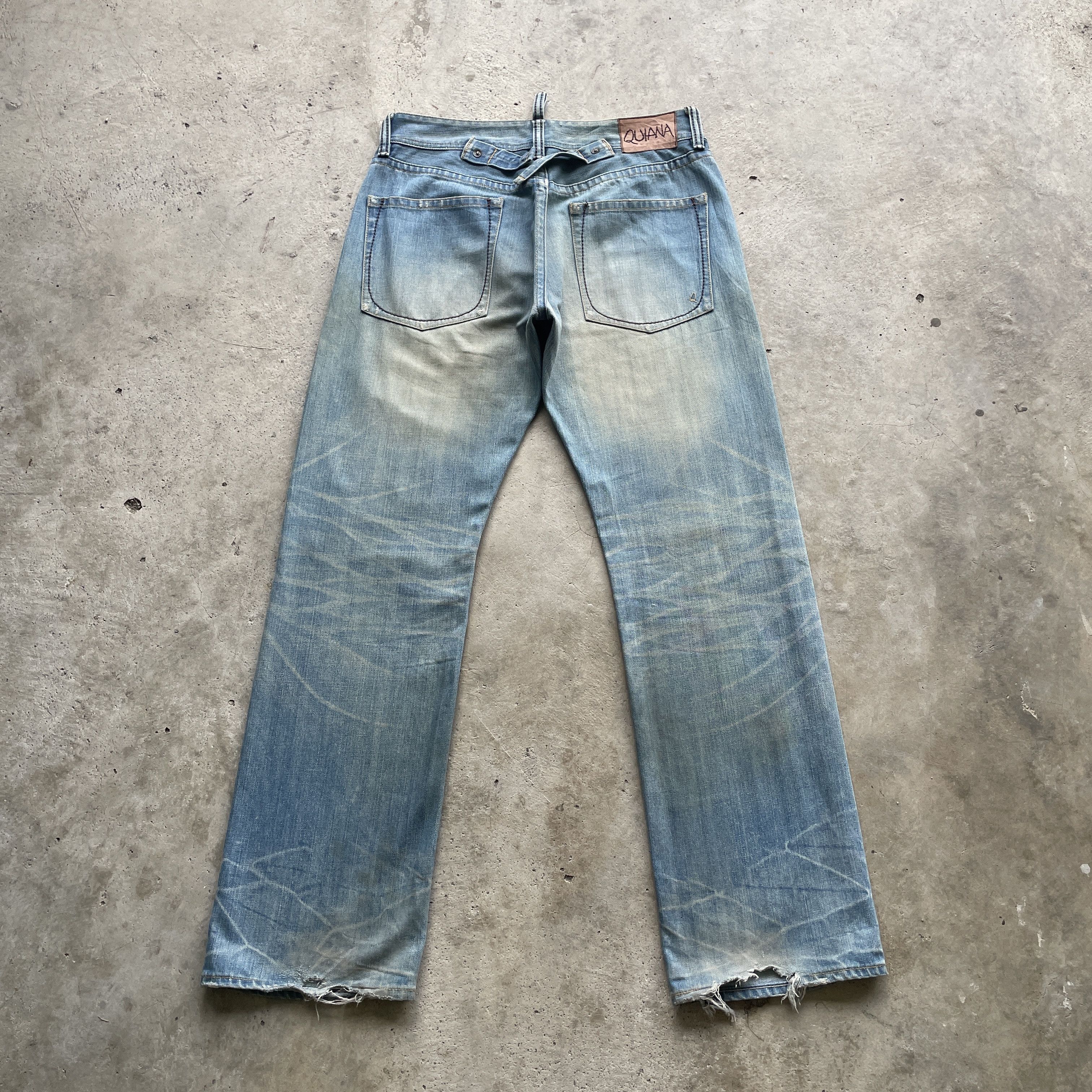 Japanese Brand VINTAGE JAPAN BAGGY DENIM RUSTY FADED DISTRESSED PANTS JEANS Size US 34 / EU 50 - 14 Thumbnail