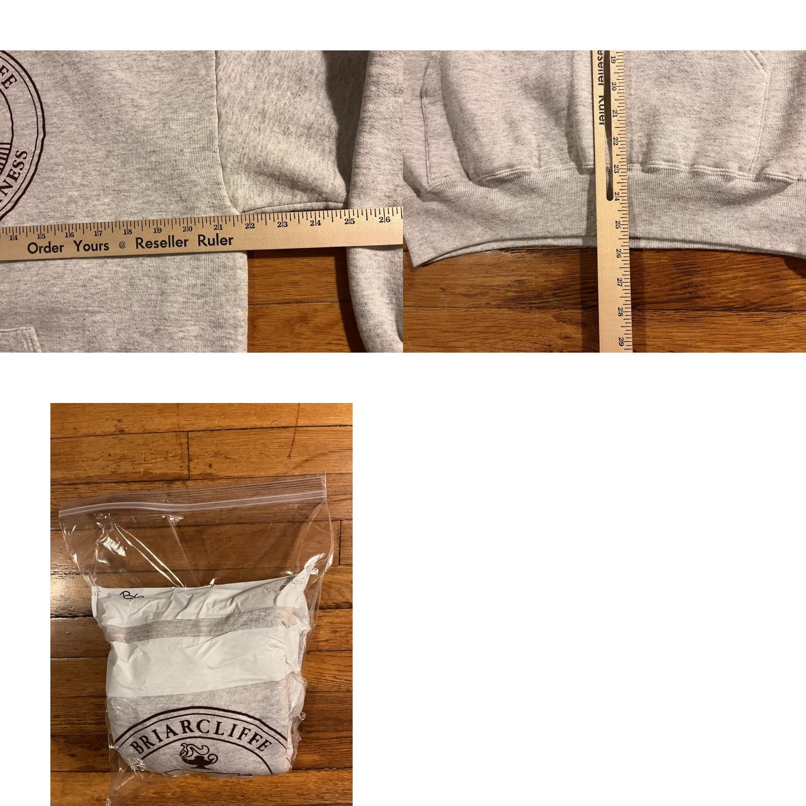 Jerzees VINTAGE JERZEES Briarcliffe College For Business Hoodie Mens XL Gray 90s College Retro School Logo Pullover Hooded Pockets Graphic Print Sweatshirt Size US XL / EU 56 / 4 - 8 Thumbnail