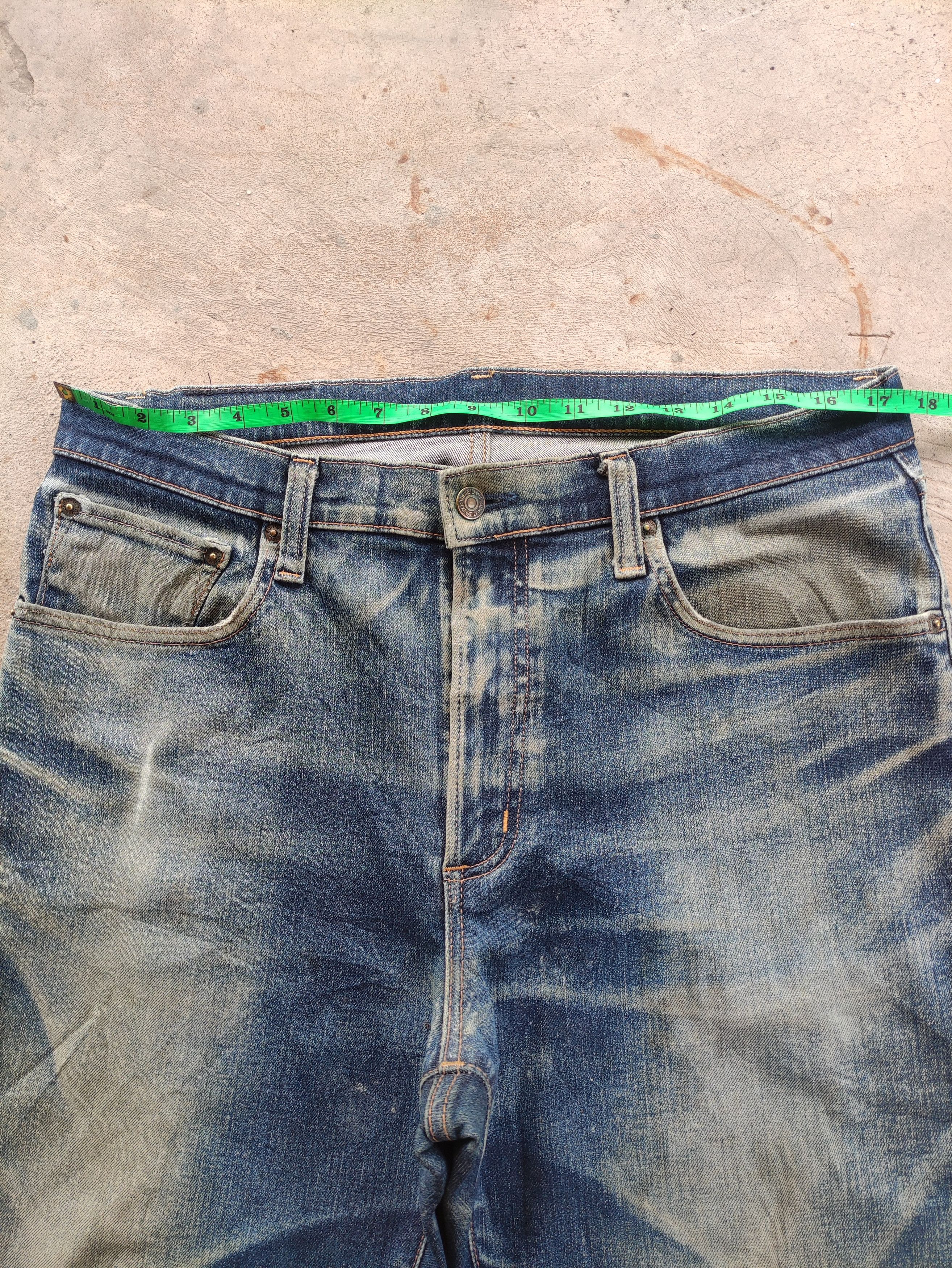 Edwin Vintage Edwin Japan Jean Distressed Faded Denim Size US 36 / EU 52 - 6 Thumbnail