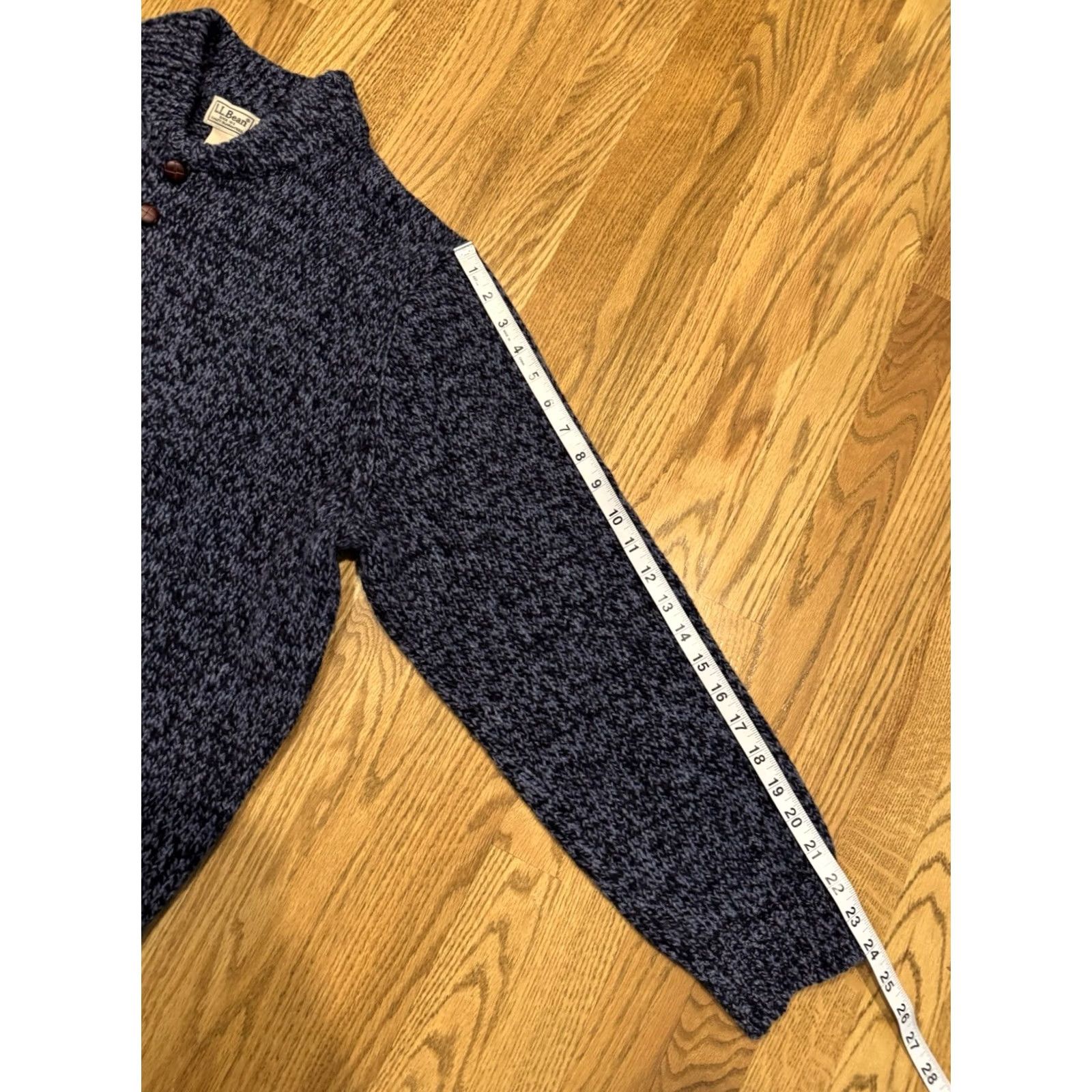 Vintage LL Bean Henley Pullover Sweater Men's Size XL Blue Lambswool Size US XL / EU 56 / 4 - 6 Thumbnail