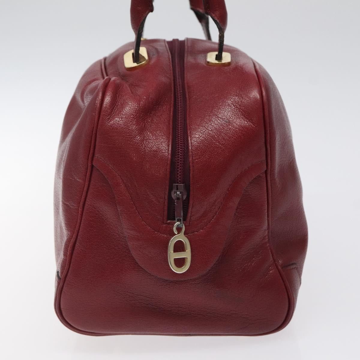 Dior DIOR Hand Bag Leather Red Gold Size ONE SIZE - 4 Thumbnail