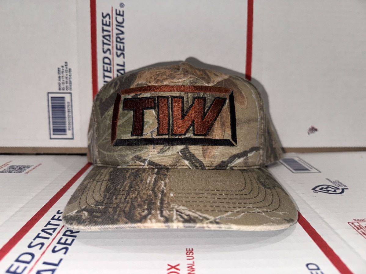 Other Vtg TIW oil gas construction corporation camo hat cap retro Size ONE SIZE - 1 Thumbnail