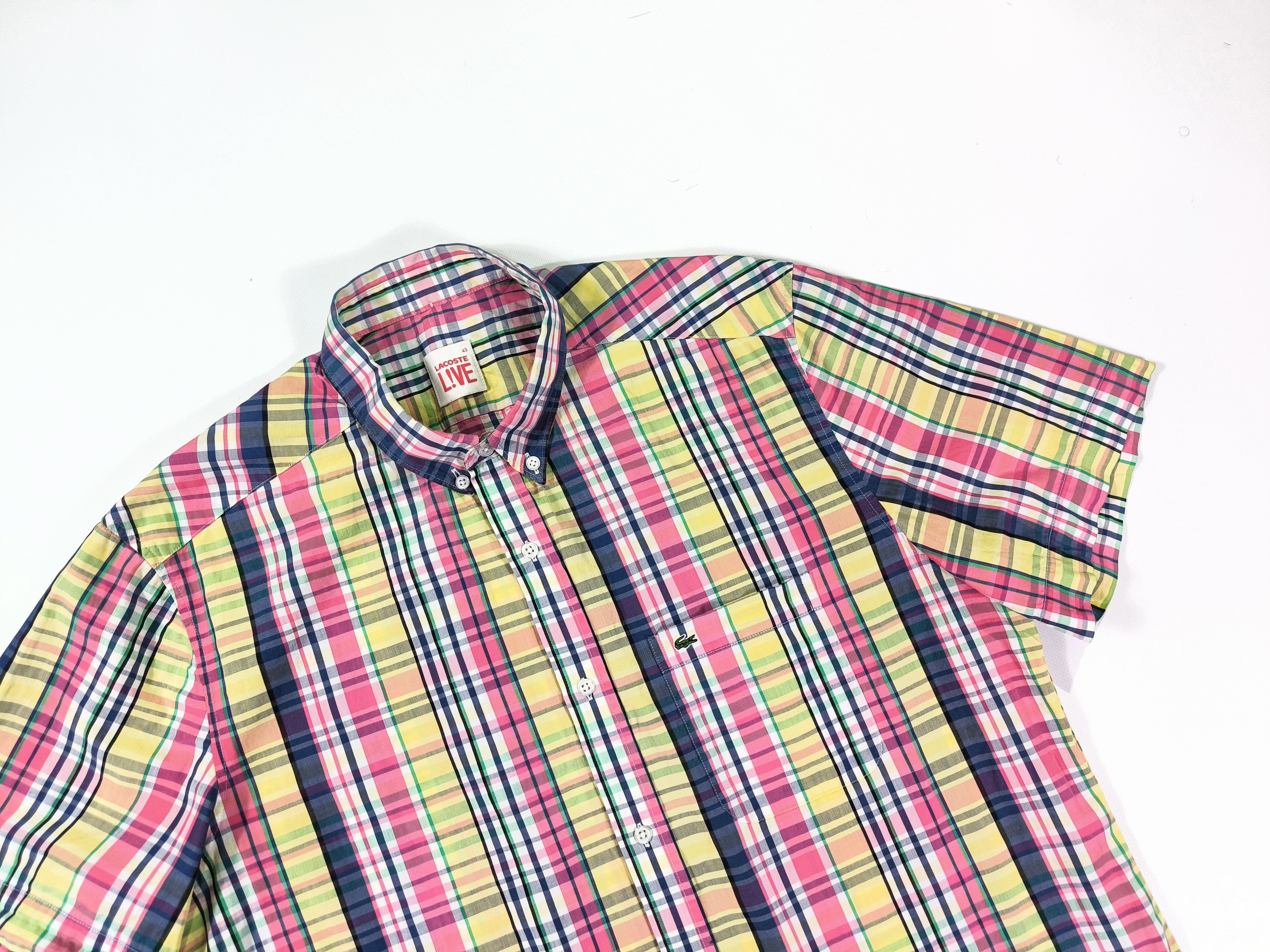 Lacoste Lacoste Live Multicolor Checkered Cotton Shirt Size 43 Size US L / EU 52-54 / 3 - 2 Thumbnail