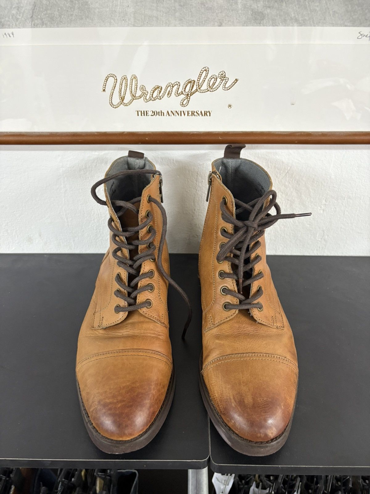Alfredo Bannister Alfredo Bannister Patina Brown Leather Boots Size US 8 / EU 41 - 8 Thumbnail