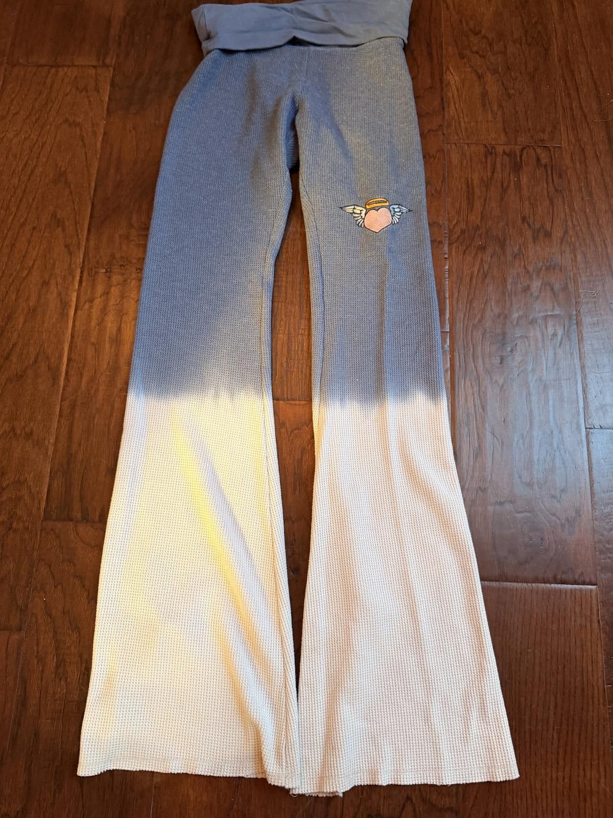 Boys Lie Boys Lie Heavenly Love Thermal Hoodie Pants in Navy Dip Dye Size ONE SIZE - 8 Thumbnail