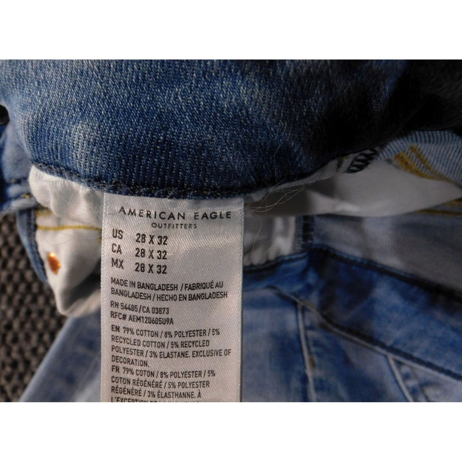 American Eagle Outfitters American Eagle Outfitters Jeans Mens 28x32 blue slim Stretch Denim 5 Pocket Pants Size US 28 / EU 44 - 7 Thumbnail