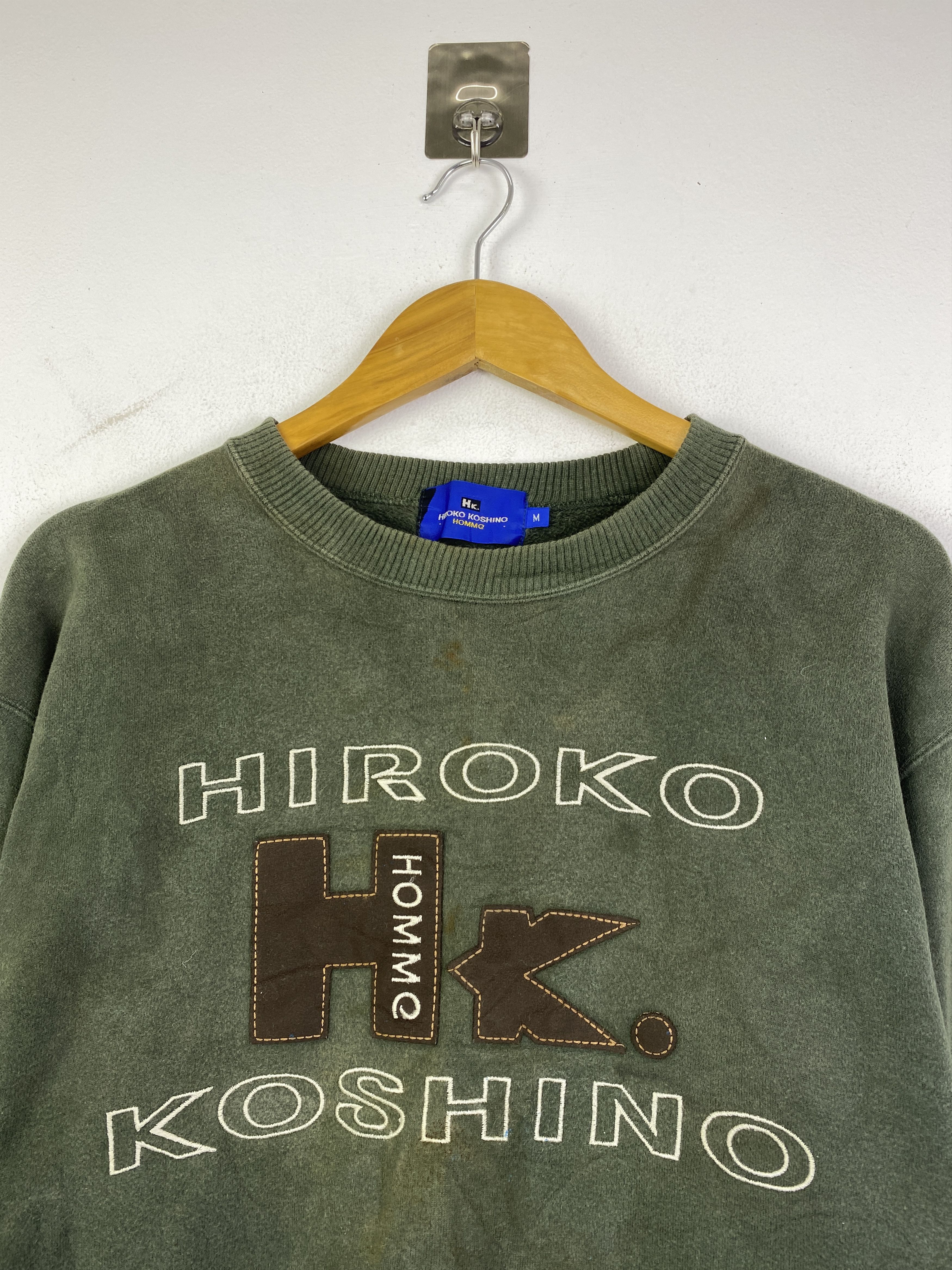 Hiroko Koshino Homme Vintage Hiroko Koshino Spell Out Sweatshirt SH0272 Size US M / EU 48-50 / 2 - 9 Thumbnail