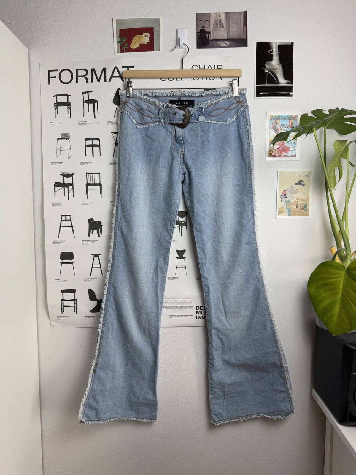 Vintage Vintage 90s bell bottom wide leg denim jeans pants hippie y2k Size 30" / US 8 / IT 44 - 1 Thumbnail