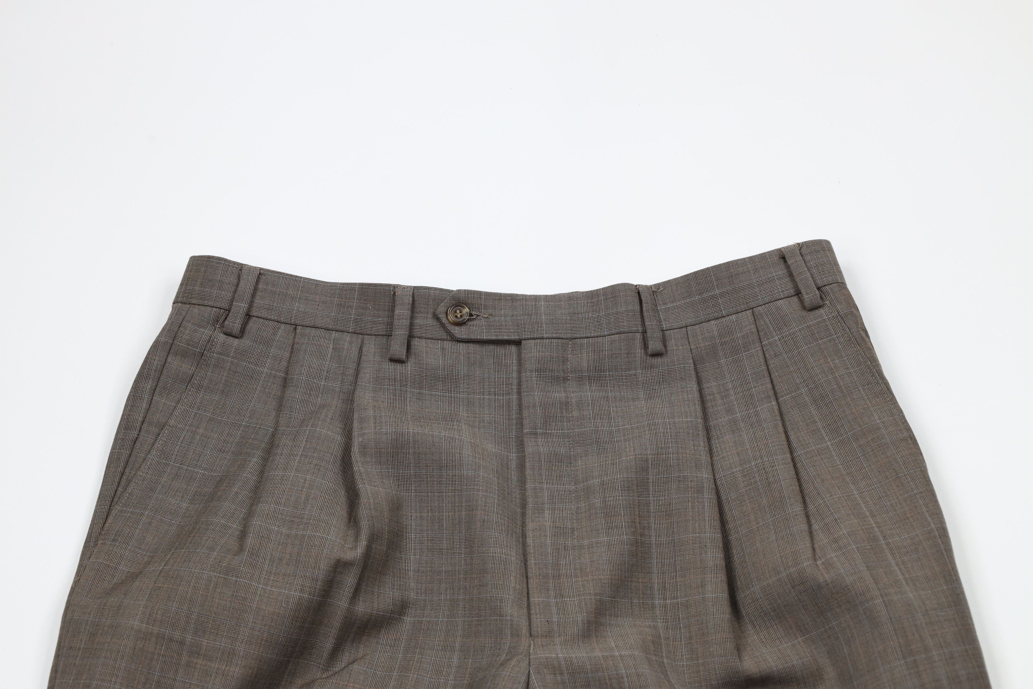 Vintage Vintage 90s Streetwear Pleated Cuffed Wide Leg Chino Pants Size US 36 / EU 52 - 2 Thumbnail