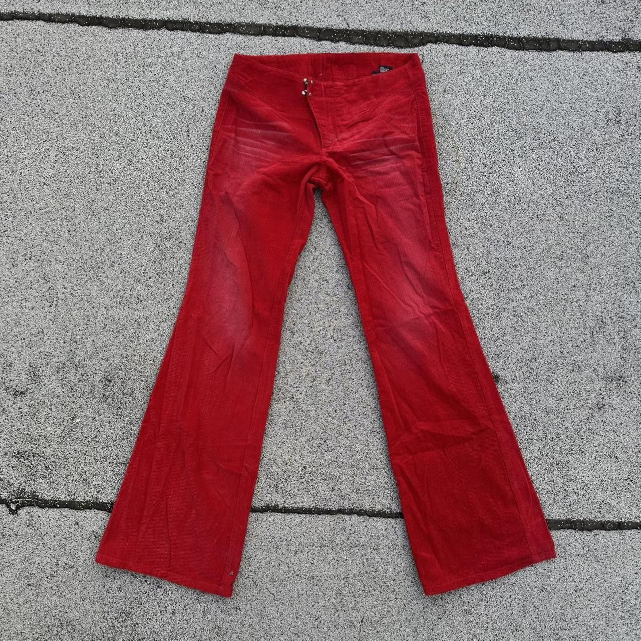Diesel Diesel red corduroy pants Size 26" / US 2 / IT 38 - 1 Thumbnail