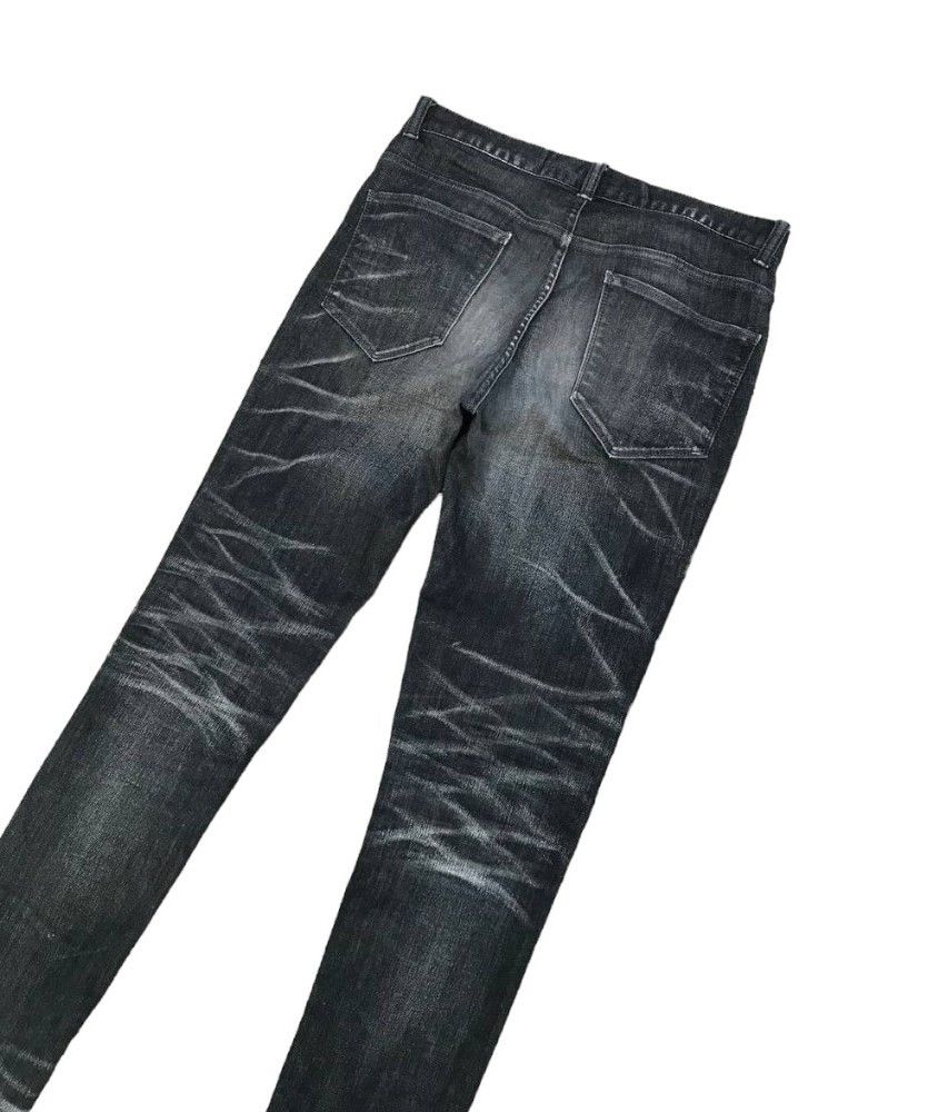 semanticdesign Semantic JAPAN Herringbone Black wash Distressed jean Slim Size US 29 - 7 Thumbnail