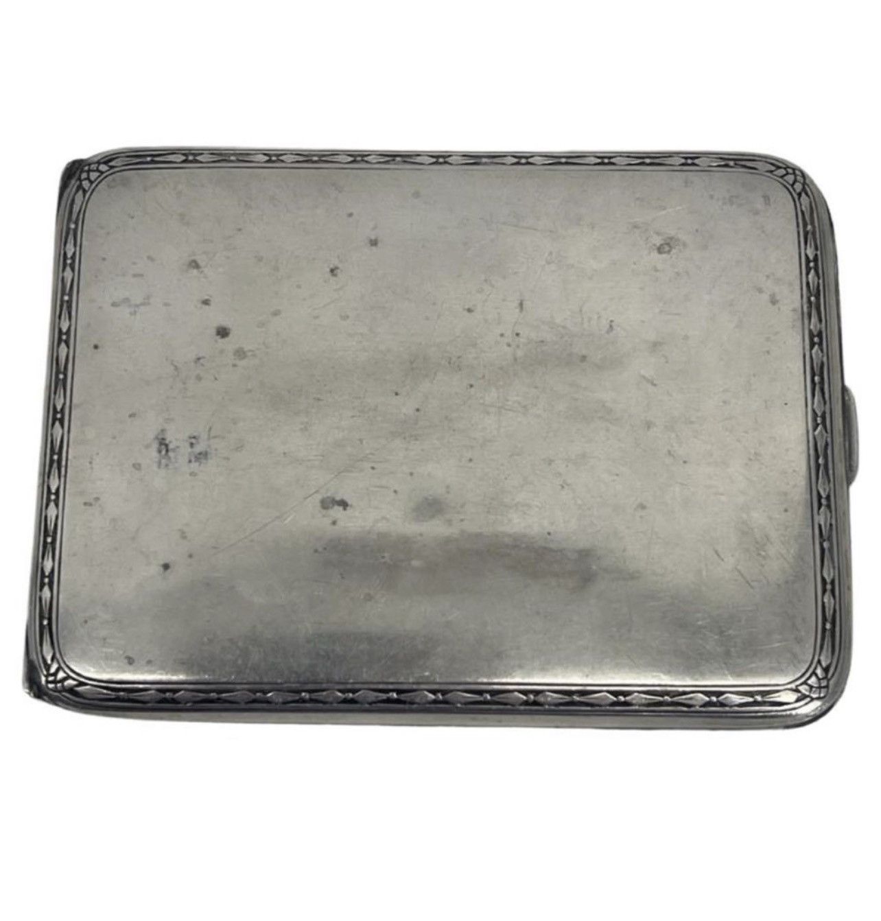image of James E. Blake 925 Sterling Silver Art Deco Cigarette Case, Men's