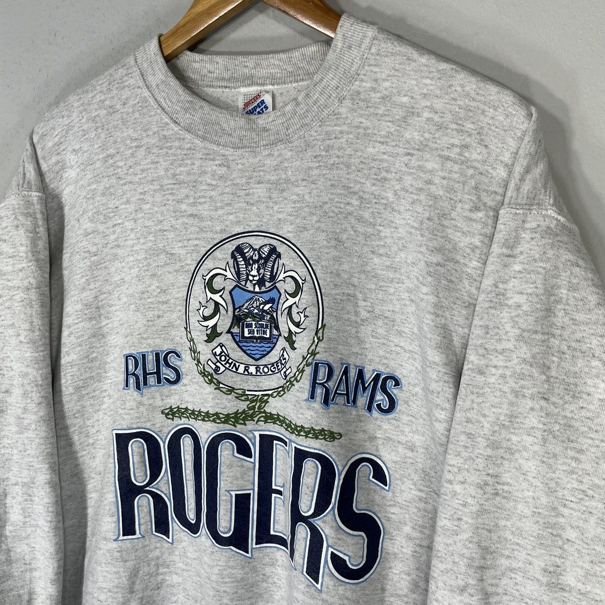 Jerzees × Vintage VINTAGE 90S JOHN R.ROGERS RAM BIG LOGO RETRO GRAPHIC Size US L / EU 52-54 / 3 - 3 Thumbnail