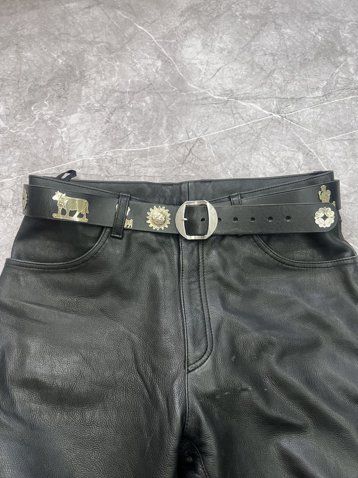 Vintage SALE✅✅Super STUDDED BELT *Kapital Style LEATHER Y2K Size ONE SIZE - 8 Thumbnail