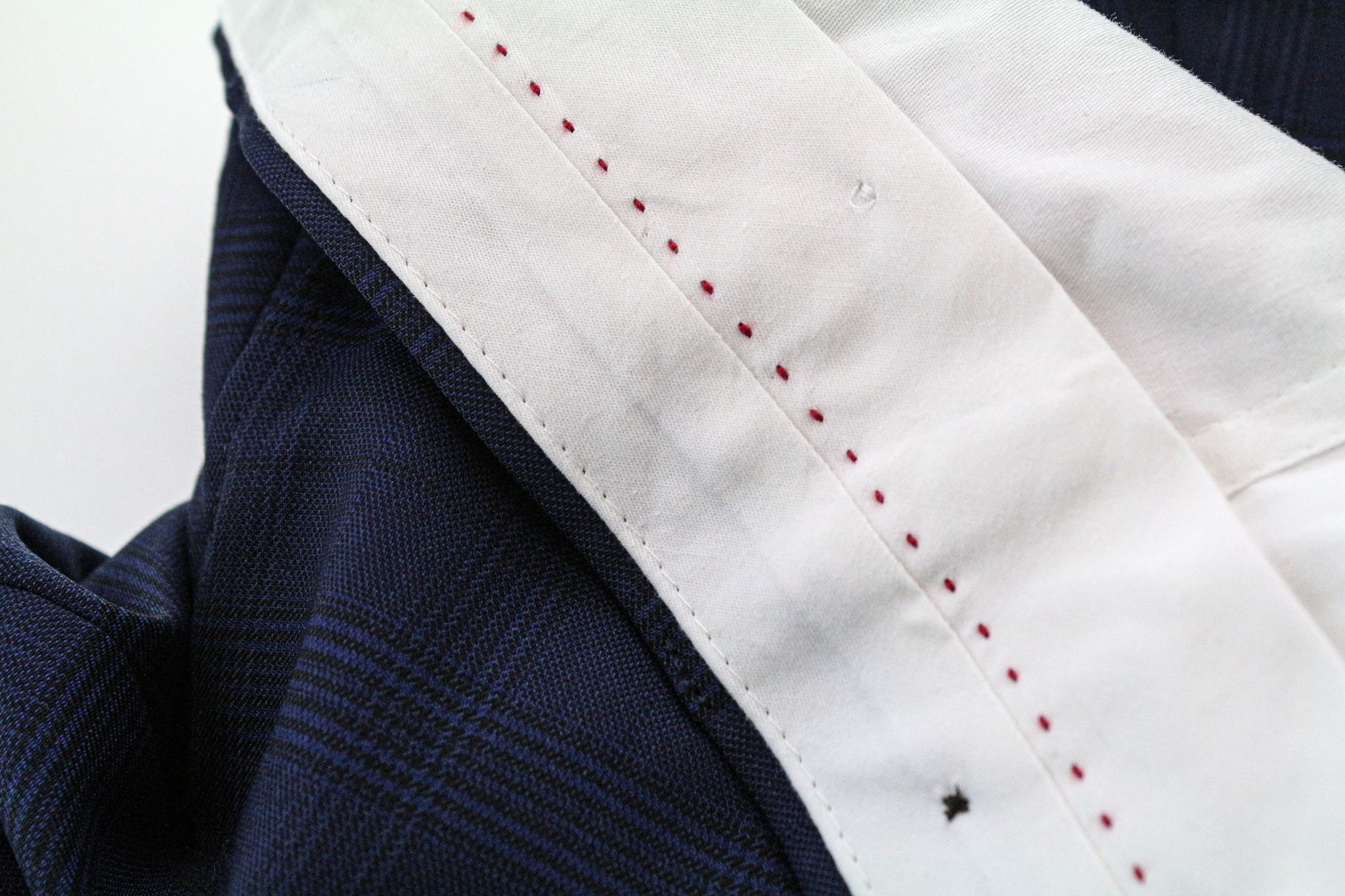 Suitsupply EU44 Blue Checked Pleated Formal Trousers 74726 Size US 28 / EU 44 - 10 Thumbnail