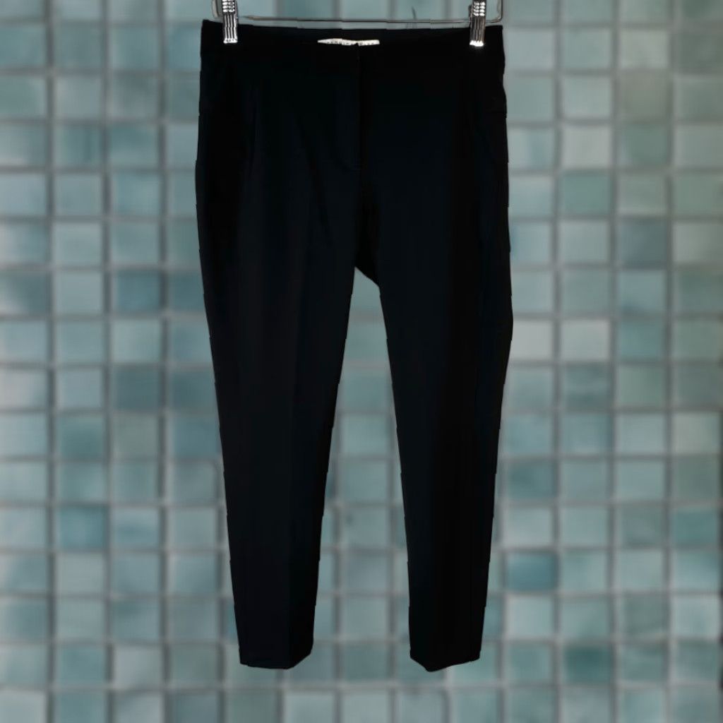 Veronica Beard Veronica Beard Pants Women 4 Black Zip Made In USA Stretch Ankle Cigarette Size 27" / US 4 / IT 40 - 1 Thumbnail