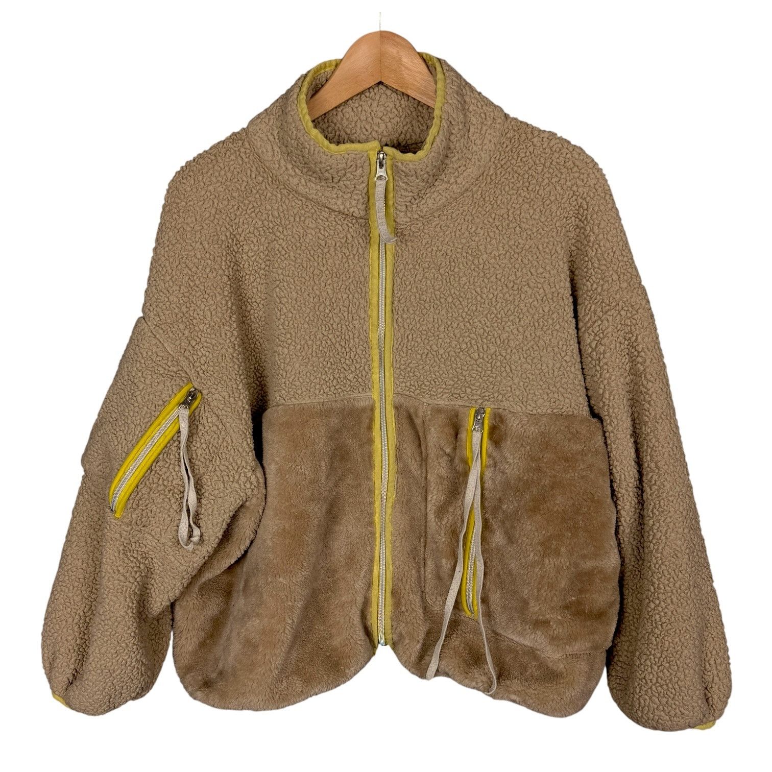 Ugg Ugg Marlene Sherpa Faux Fur Tan Full Zip Jacket Women's M Size M / US 6-8 / IT 42-44 - 7 Thumbnail