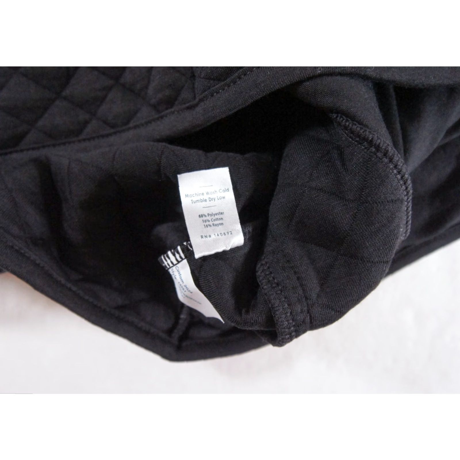 Marine Layer Marine Layer Women's Bomber Jacket Medium Black Full Zip Outdoor Casual Size M / US 6-8 / IT 42-44 - 7 Thumbnail